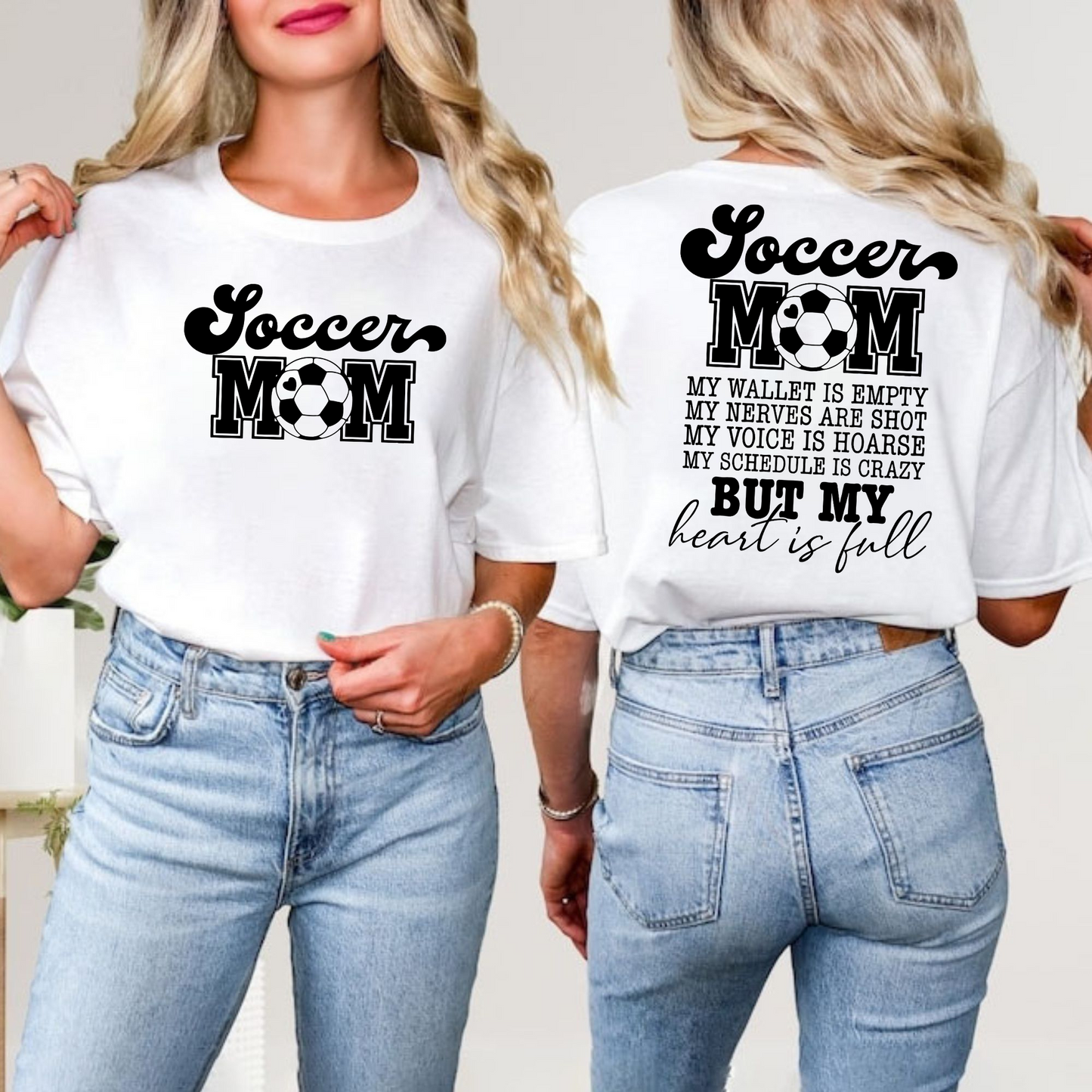 Fußballmama Herzvoll Sweatshirt - Geschenk für Mütter