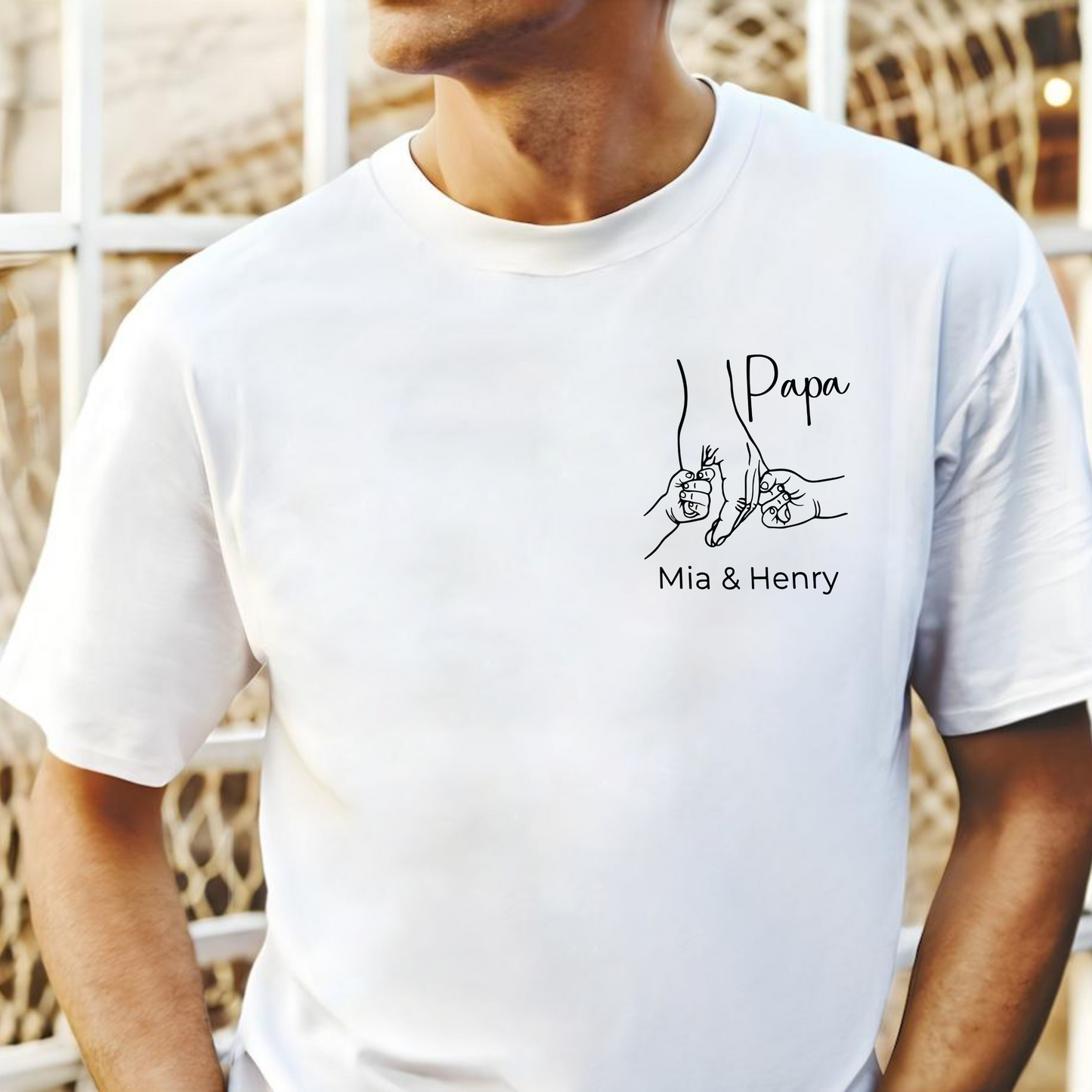 Customizable Dad Shirt – Personalize with Title and Names for Father's Day