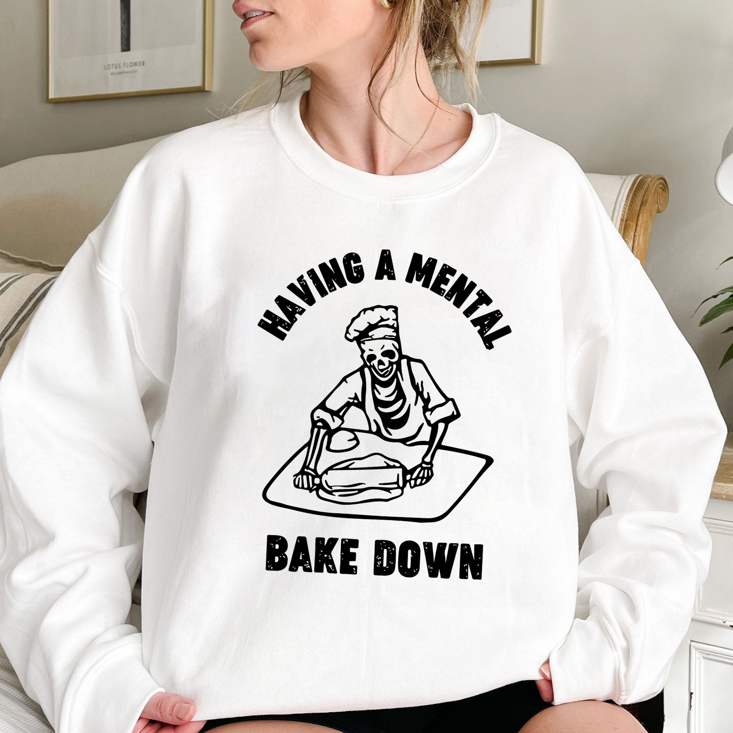 Backspaß mit Skelett - Halloween Kochshirt