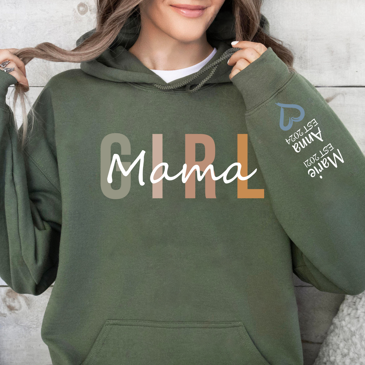 Mama & Töchter Liebesband, Personalisiertes Erinnerungsshirt