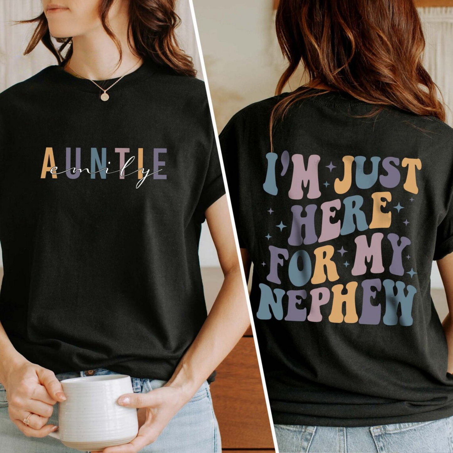 Persönliches Tantenlob-Shirt - Feiern Sie sie mit einem individuellen Namen