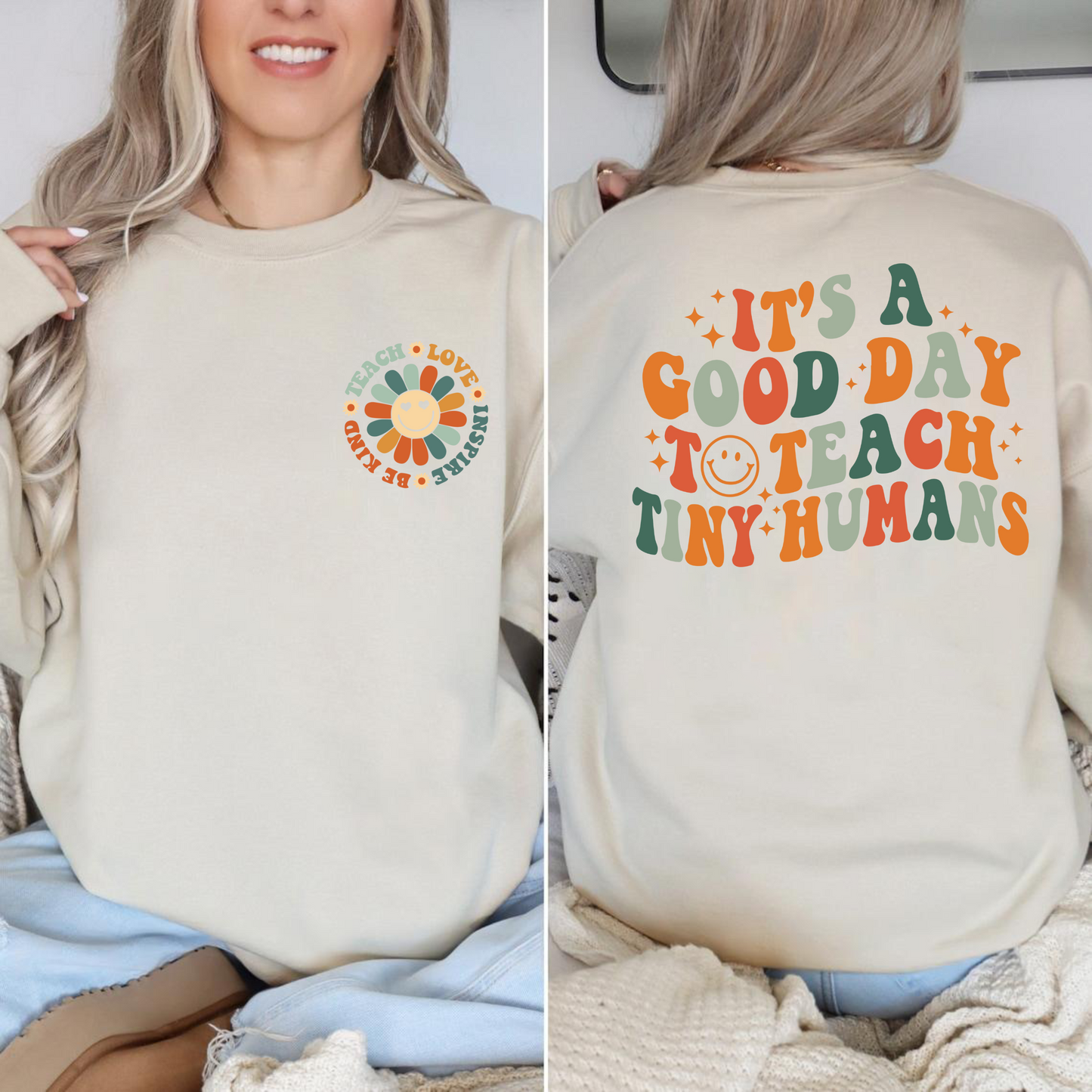 Gute Tag zum Lehren Kleine Menschen Lehrer Sweatshirt