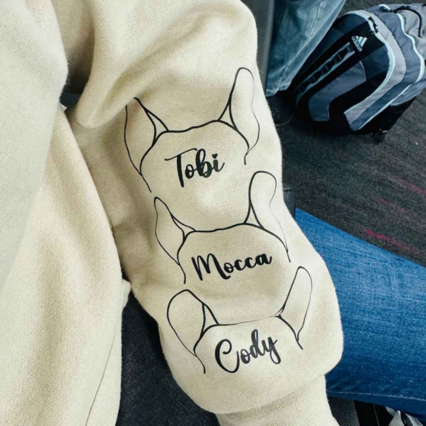 Personalisierter Hundemama-Sweatshirt, Geschenk für Hundeliebhaber
