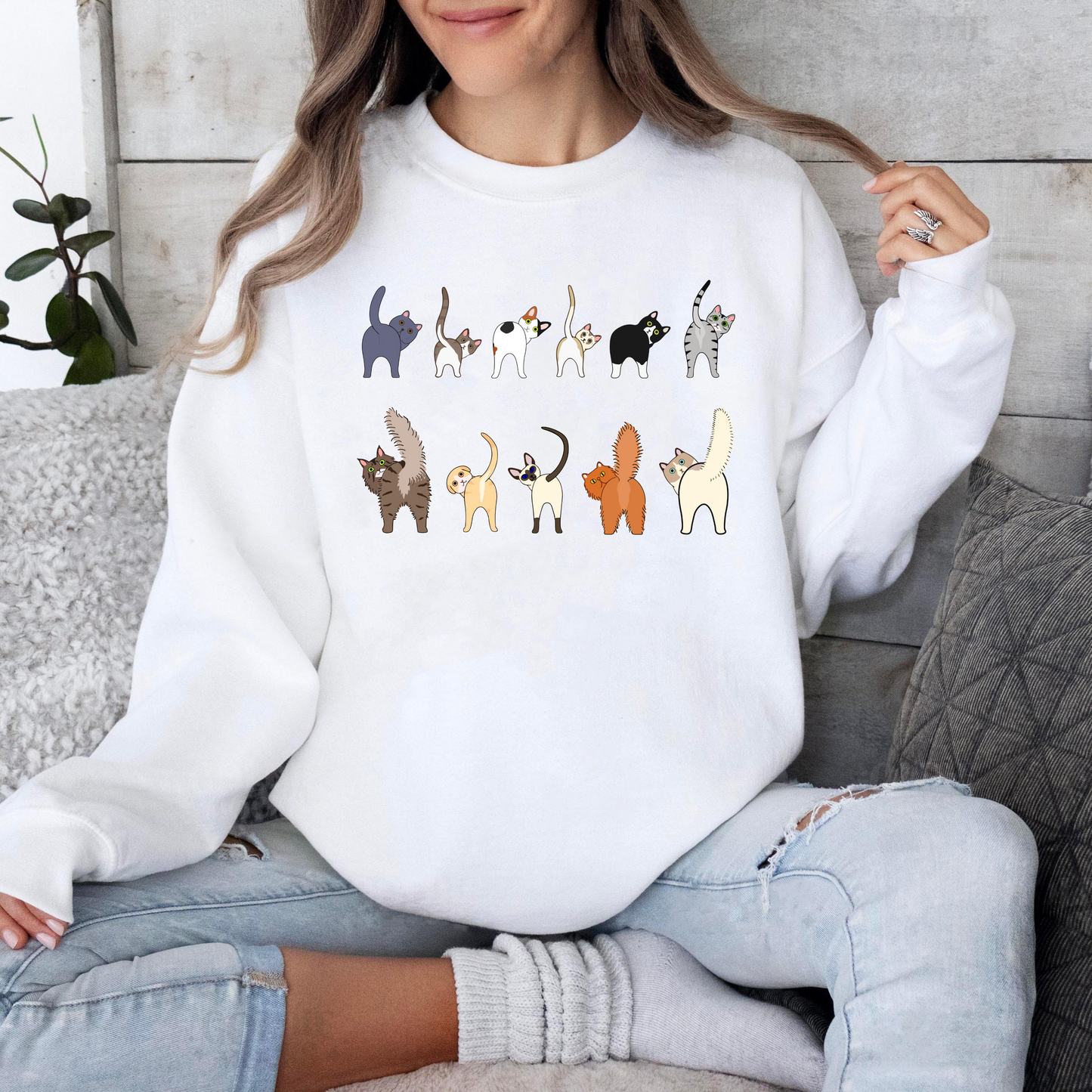 Katzenliebhaber Sweatshirt – Ideales Geschenk für Katzenmamas