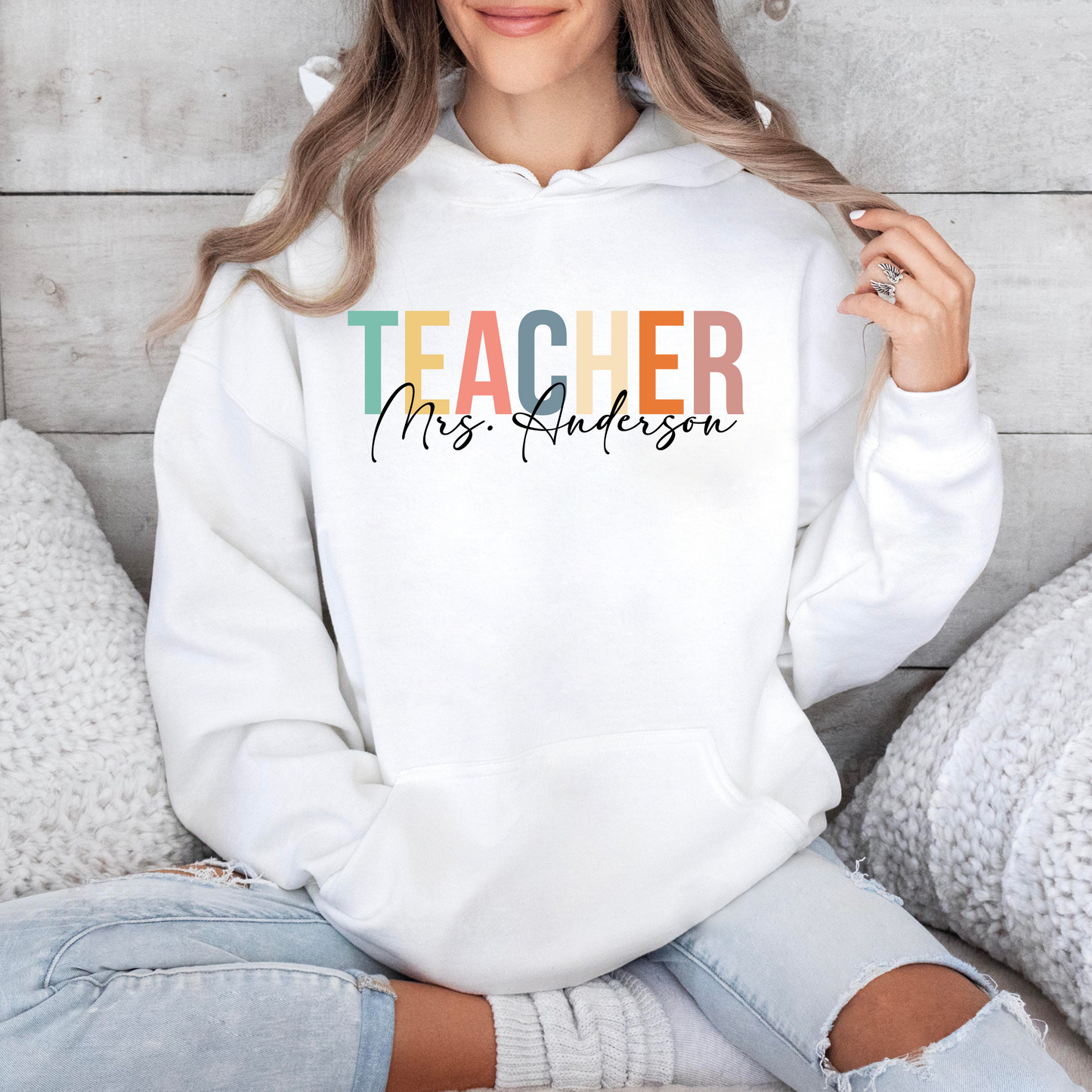 Lehrer Personalisiertes Dankeschön Shirt - Anerkennungsgeschenk mit individuellem Namensdruck