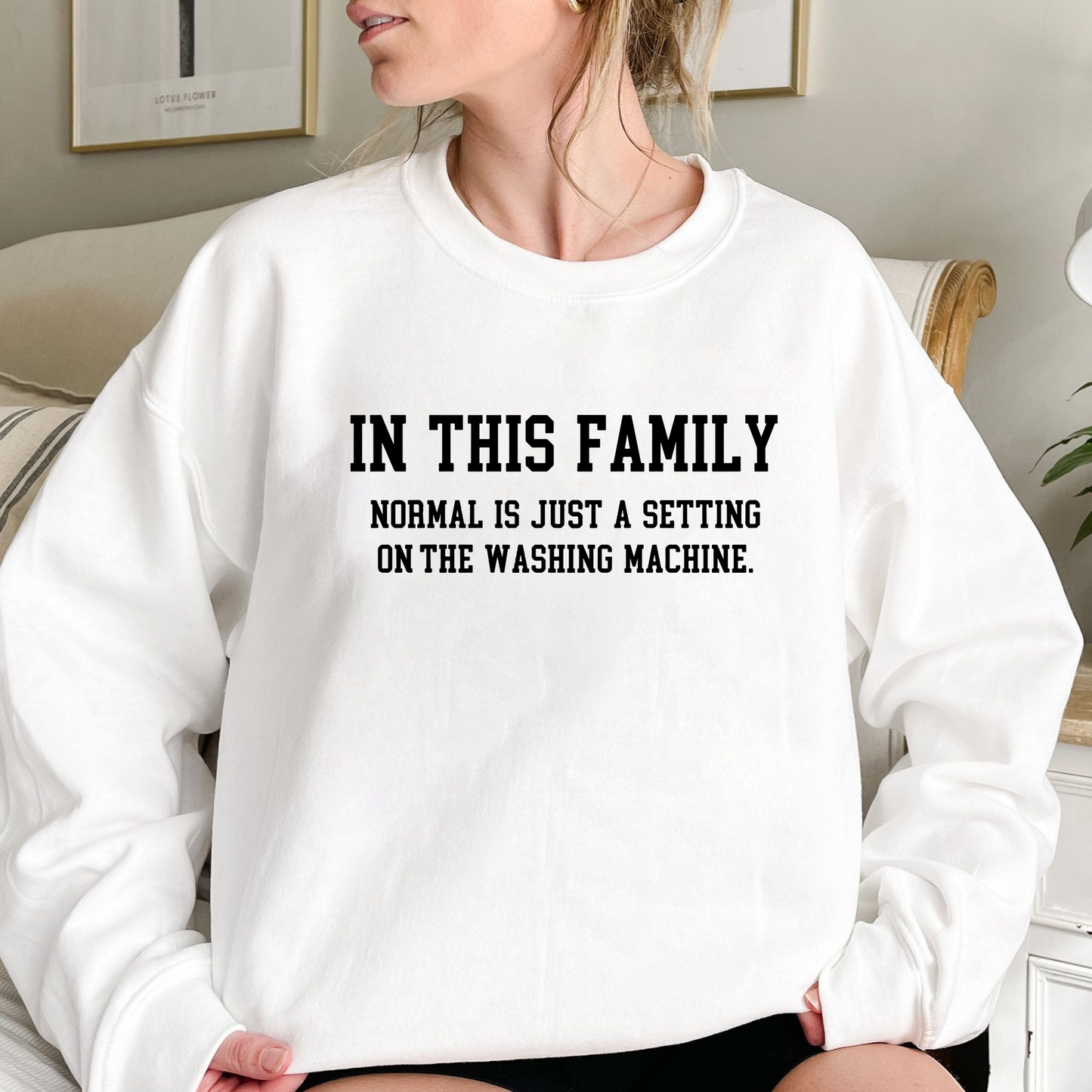 Familien-Shirt 'Normal ist nur ein Waschprogramm' - Personalisiertes Geschenk