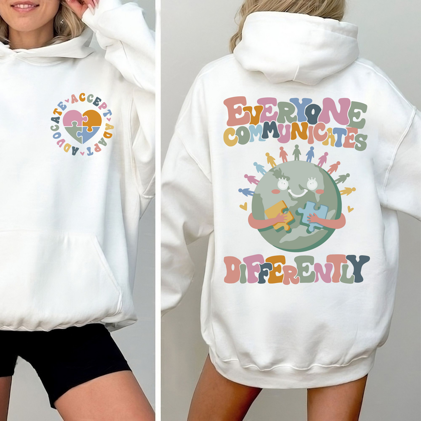 Embrace Diversity - Support Autism Awareness Message Apparel