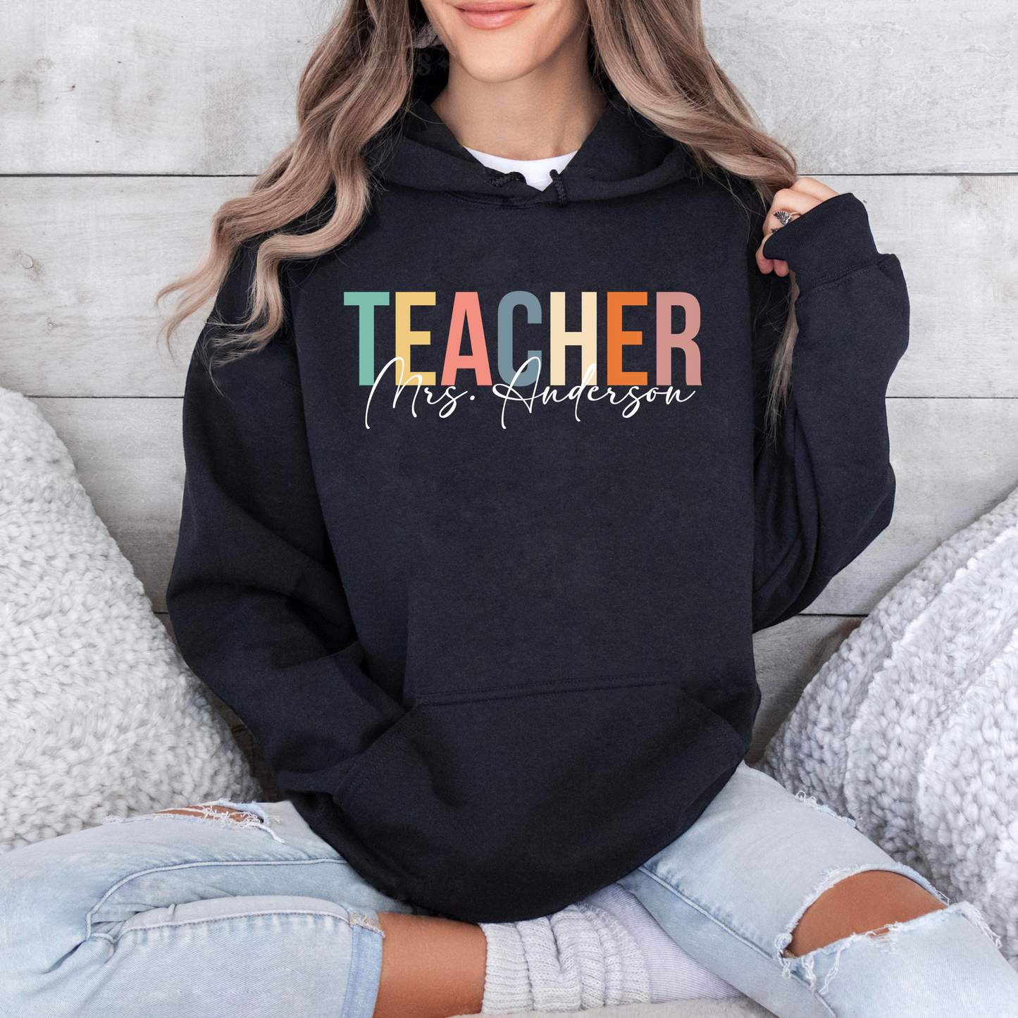 Lehrer Personalisiertes Dankeschön Shirt - Anerkennungsgeschenk mit individuellem Namensdruck