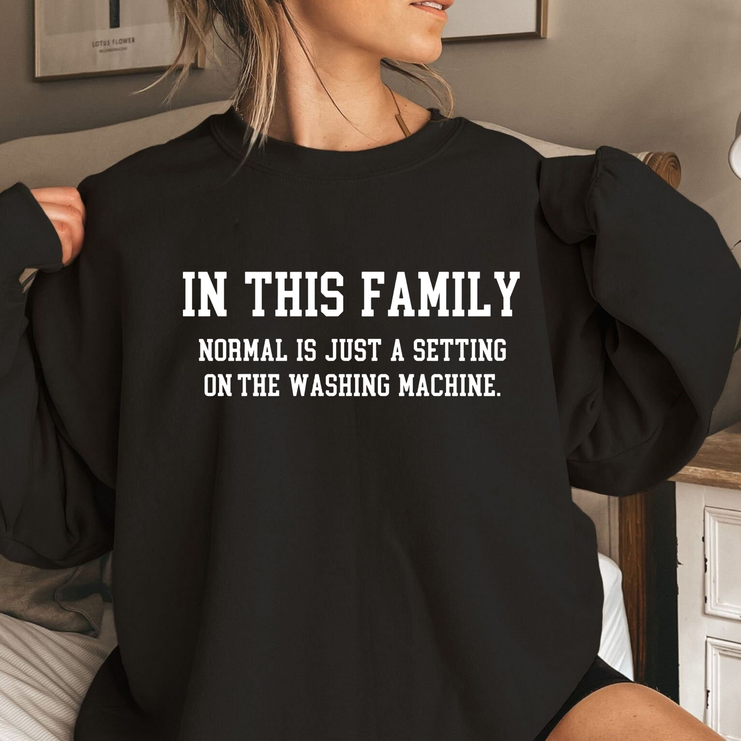 Familien-Shirt 'Normal ist nur ein Waschprogramm' - Personalisiertes Geschenk