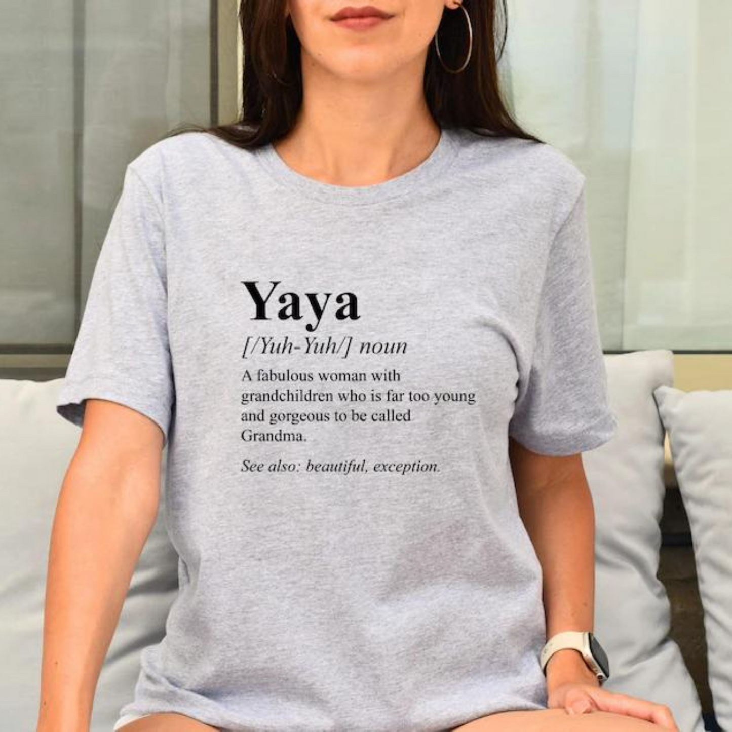 Yaya Definition Shirt - Geschenk für Oma zum Muttertag & Geburtstag