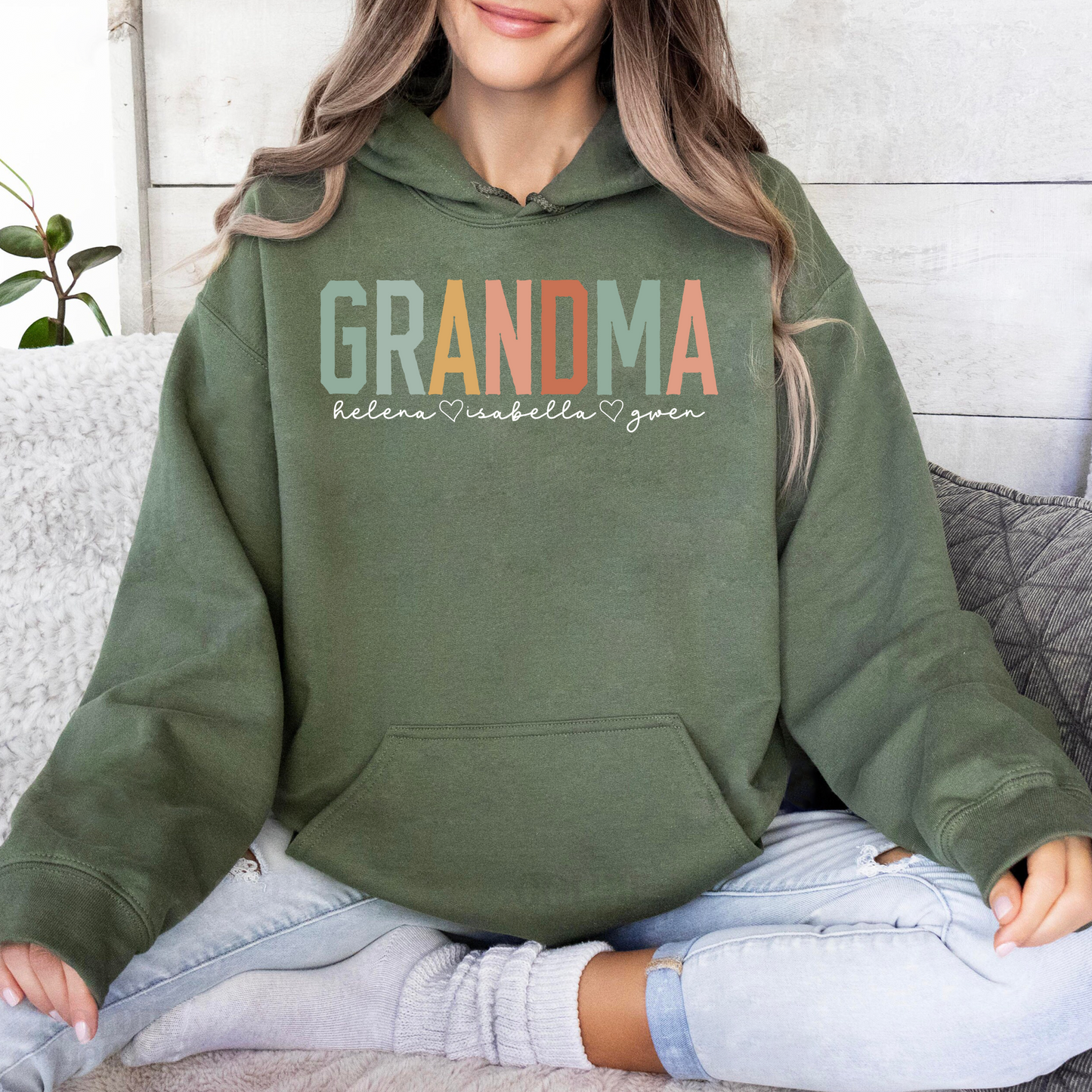 Personalisierte Retro Oma Bluse, Geschenk für Großmutter