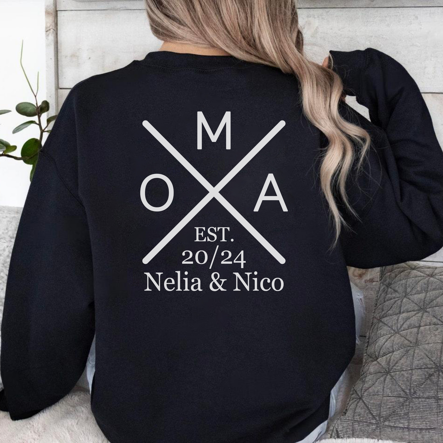 Oma's Legacy of Love - Celebrated with Grandchildren’s Names and Special Years