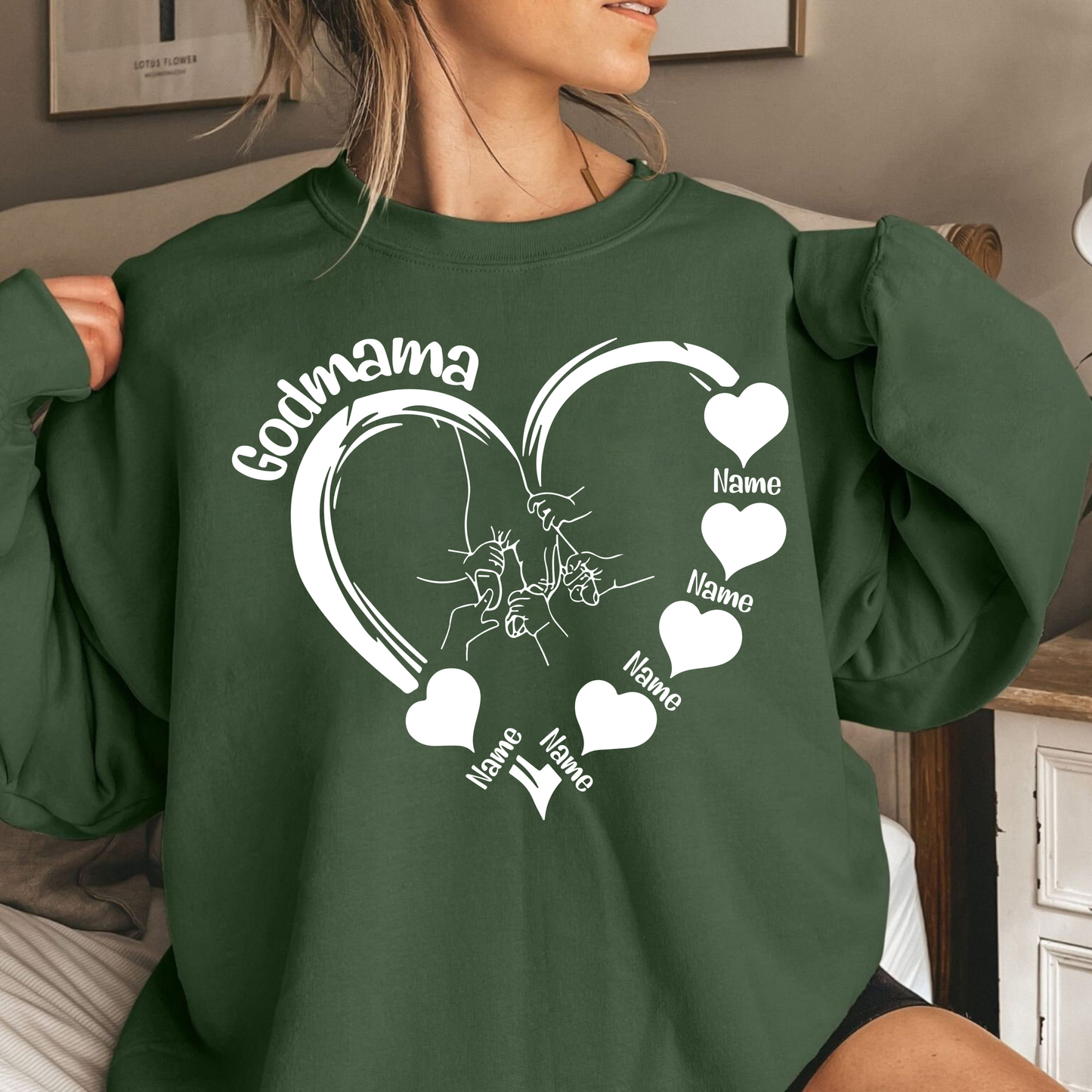Personalisiertes Herz mit Kindernamen - Geschenk für Mama und Oma