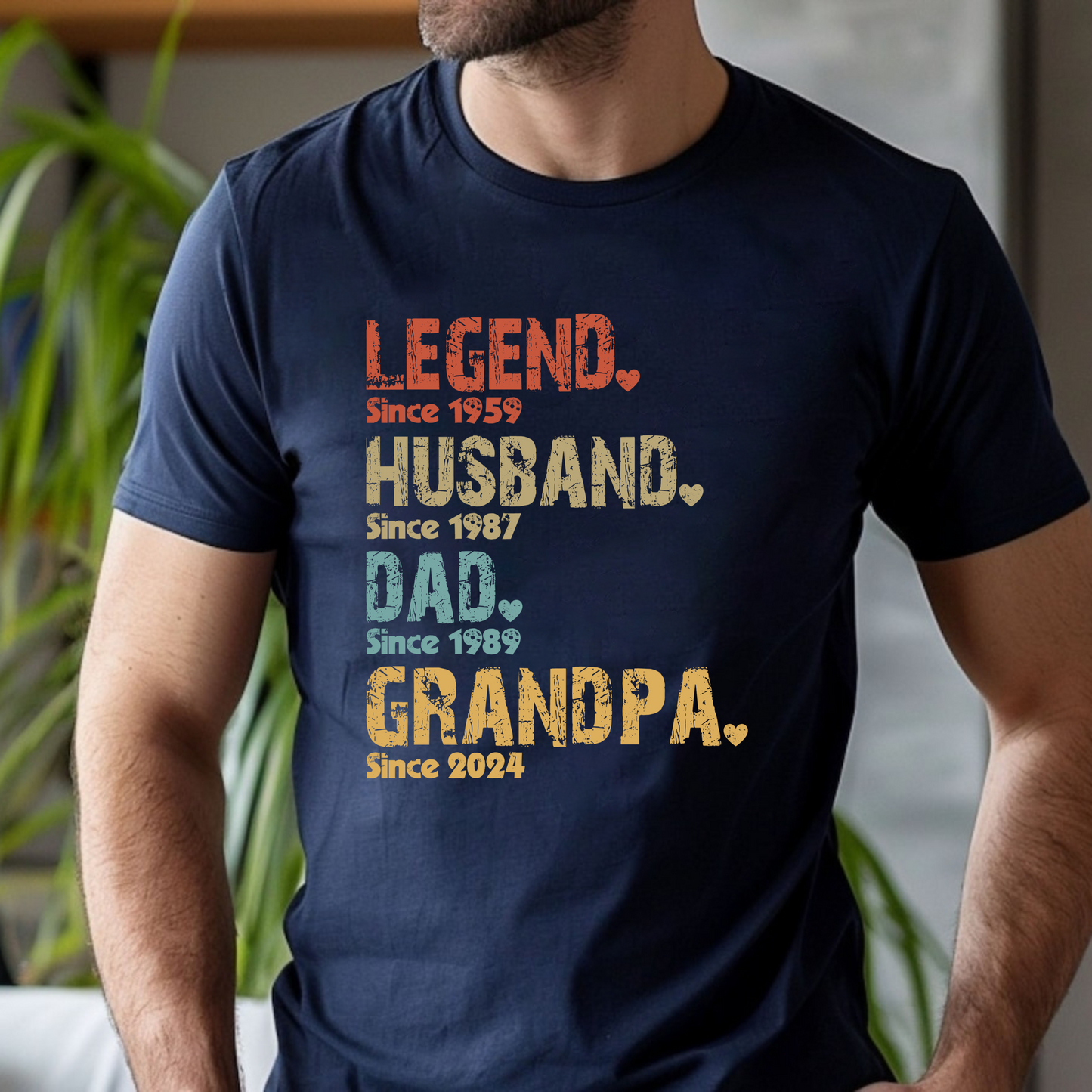 Custom Tribute Hero Men's Shirt – Celebrate His Legacy with Titles and Years