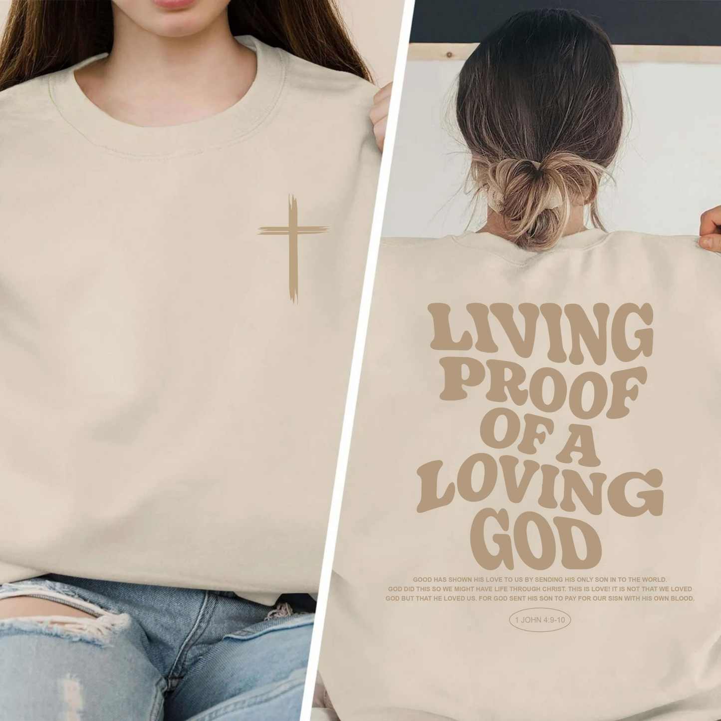 Gottes Liebe Beweis - Christliches T-Shirt, Bibelvers Geschenk für Alle