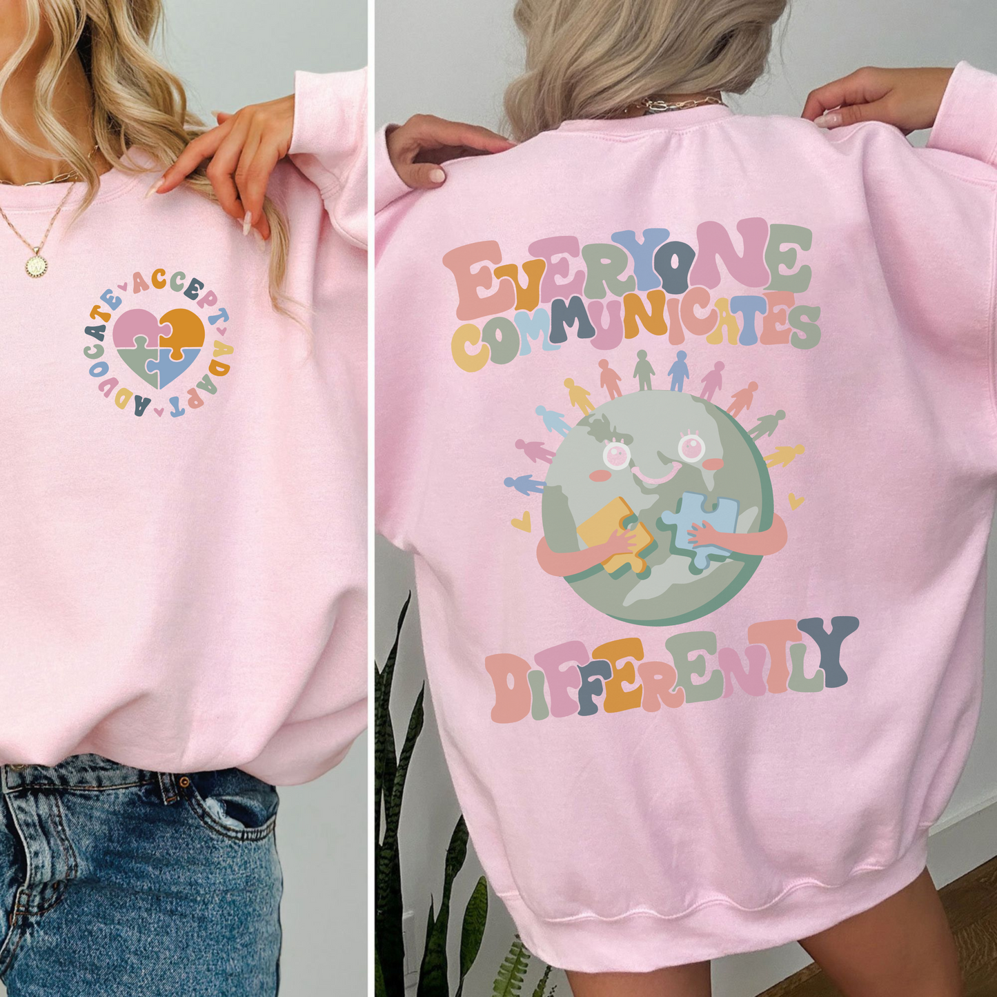 Embrace Diversity - Support Autism Awareness Message Apparel