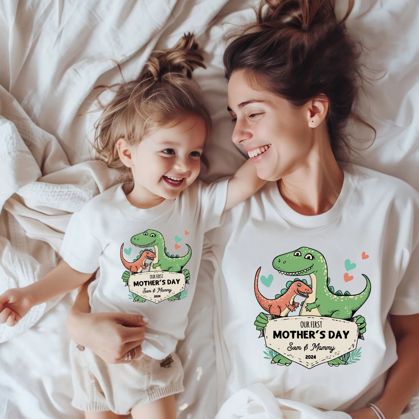 Erster Muttertag-Shirt - Personalisiertes Geschenk für Mutter und Baby
