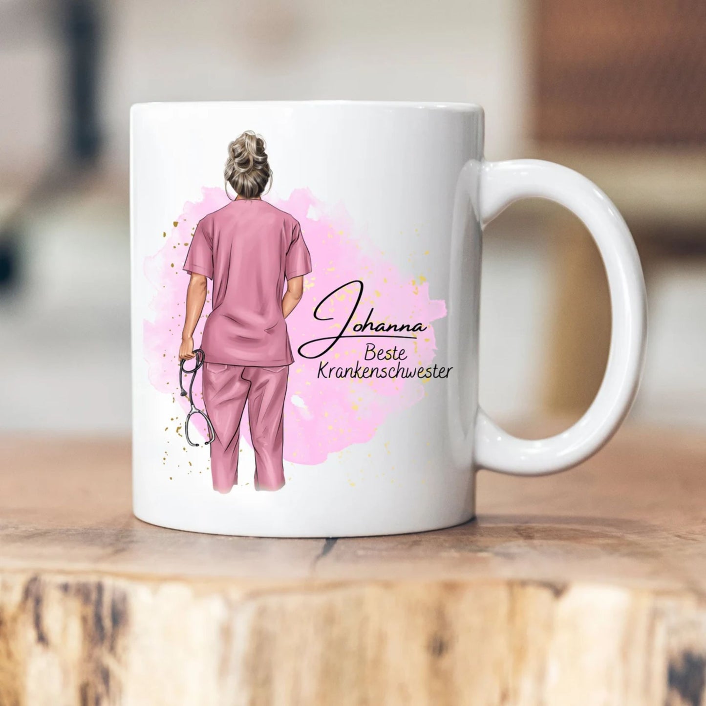 Personalisierte Krankenpfleger, Arzt Kaffeetasse - Geschenk für Krankenpfleger und Ärzte
