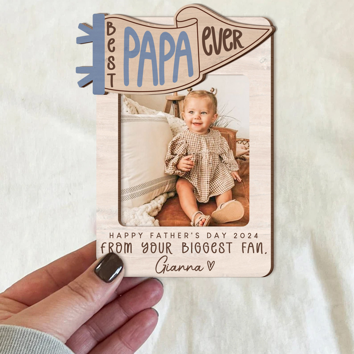Personalized Daddy Car Visor Clip for Father's Day