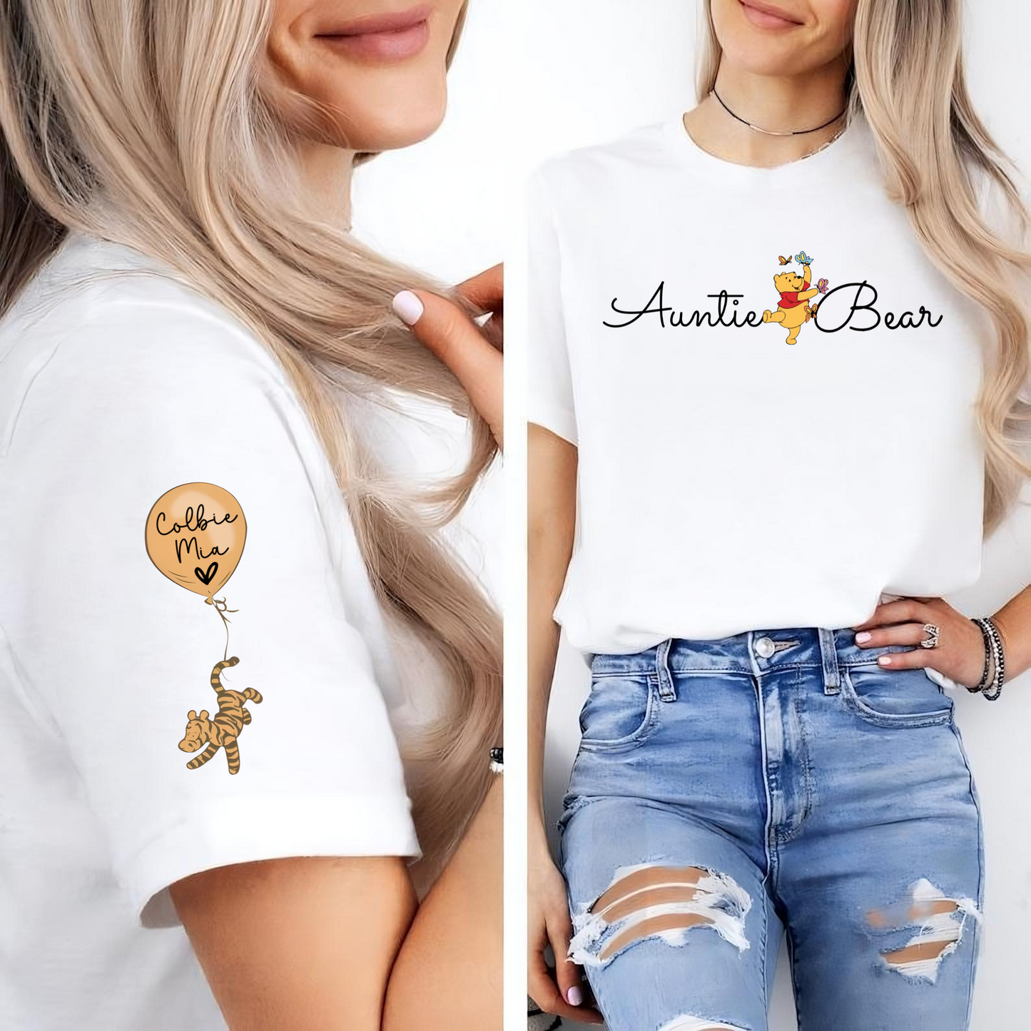 "Tante-Bär" Personalisiertes T-Shirt - Ideal als Geschenk