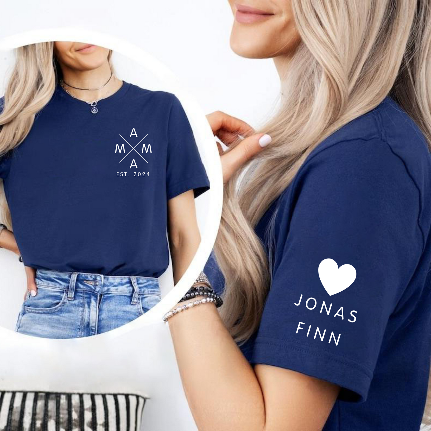 Customizable Love & Milestone Mama Tee