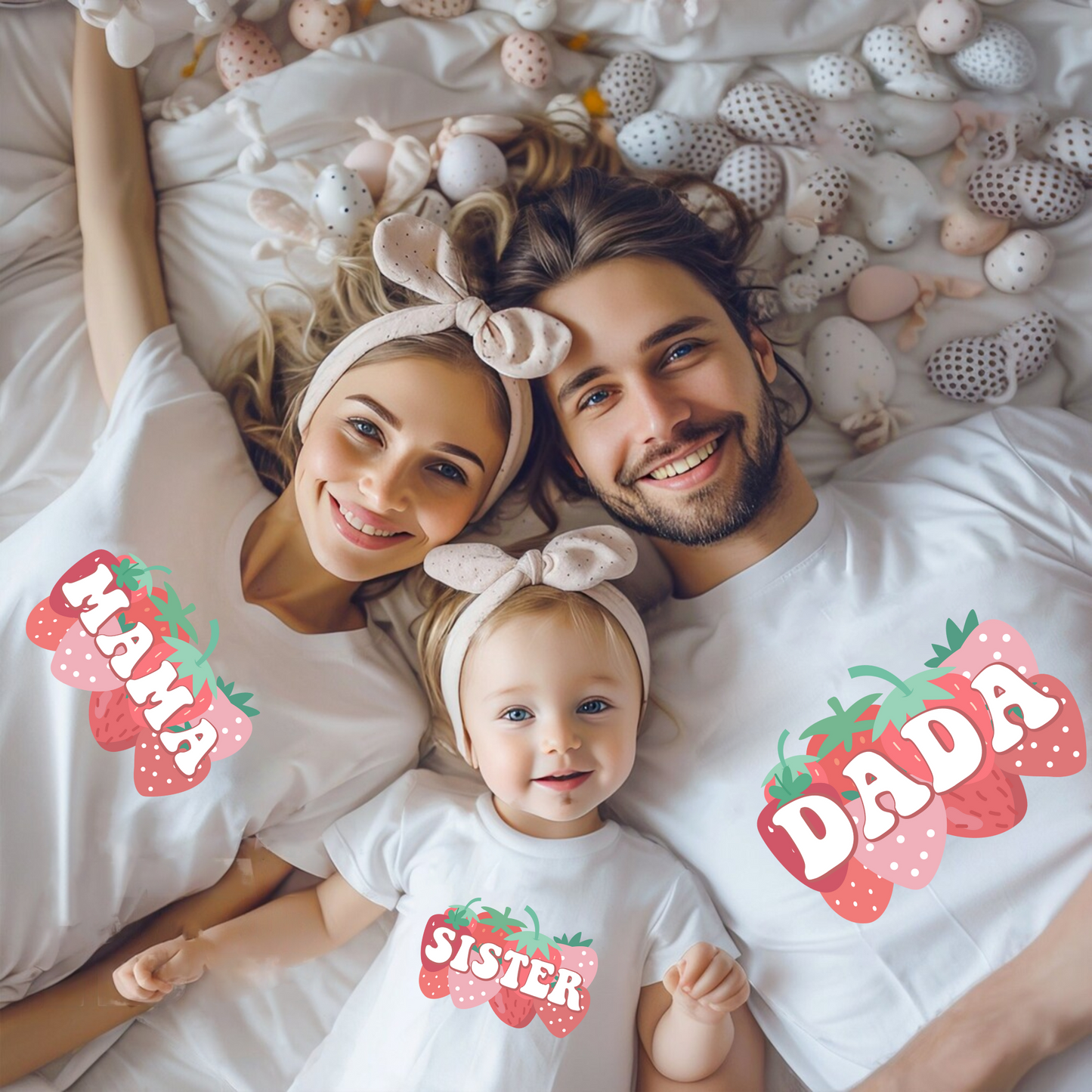 Erdbeer Erstgeburtstag Familien-Abstimmungs-T-Shirt - Geburtstagsgeschenk