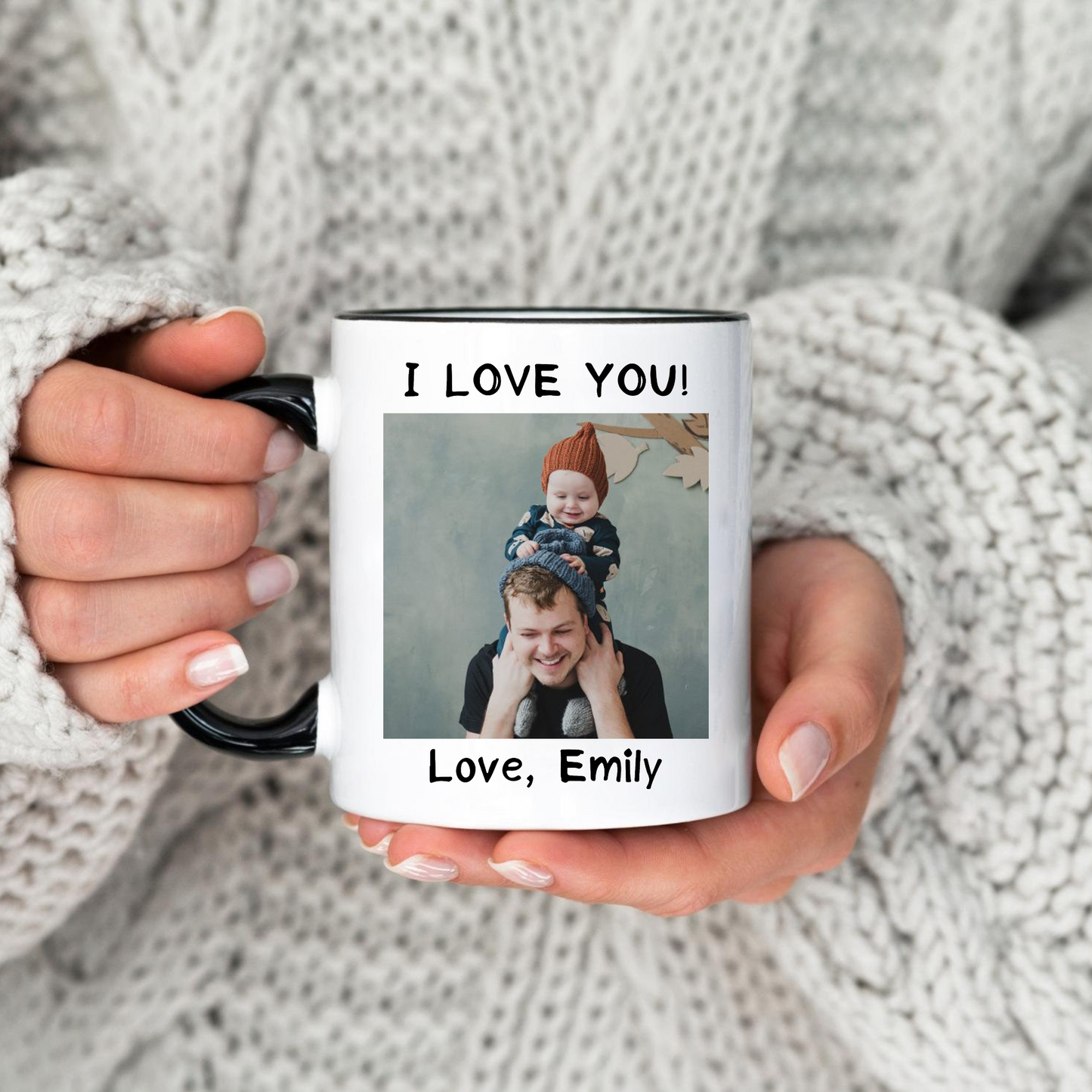Personalisierte Papa Fototasse - Vatertagsgeschenk
