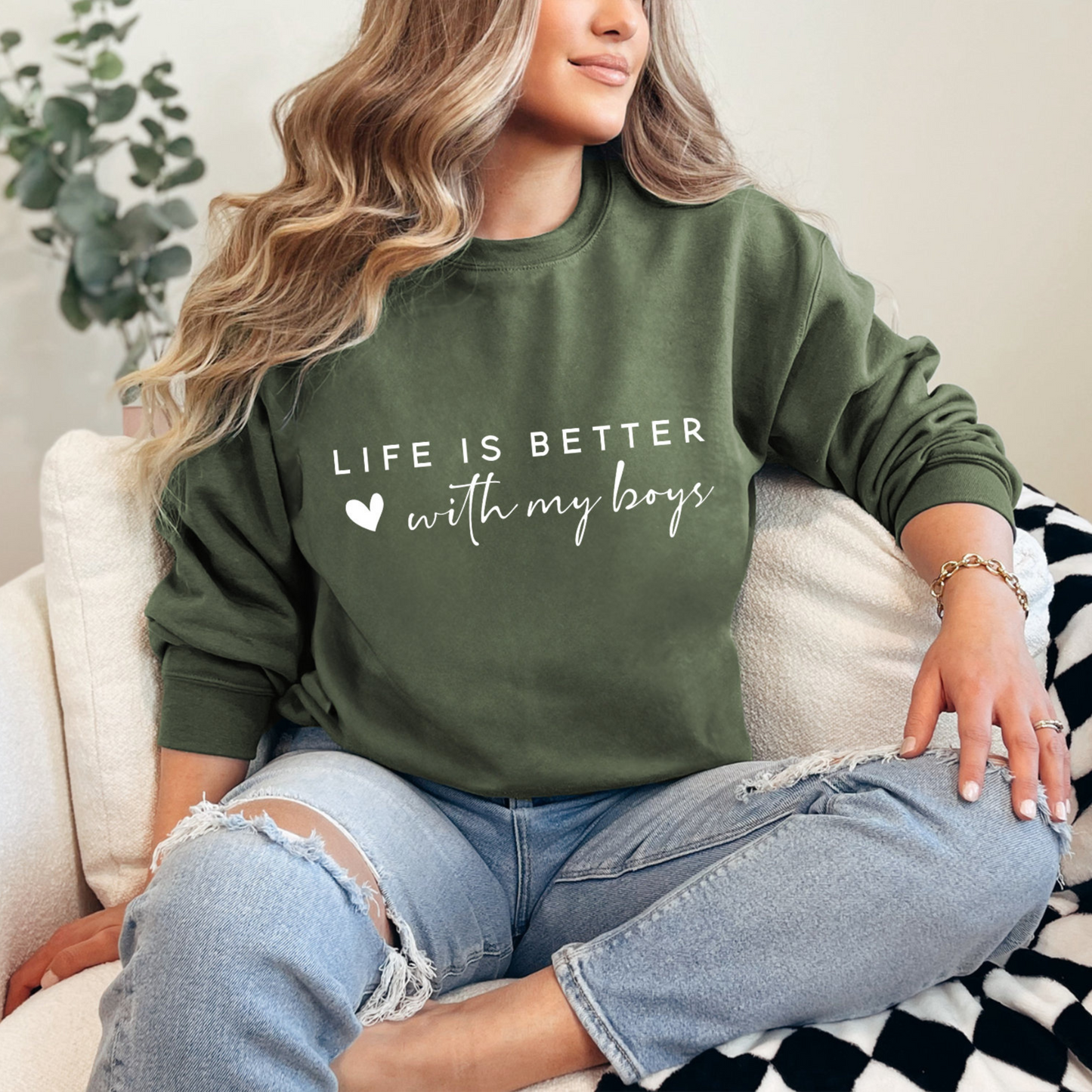 Life is Better With My Boys - Gift for Mom