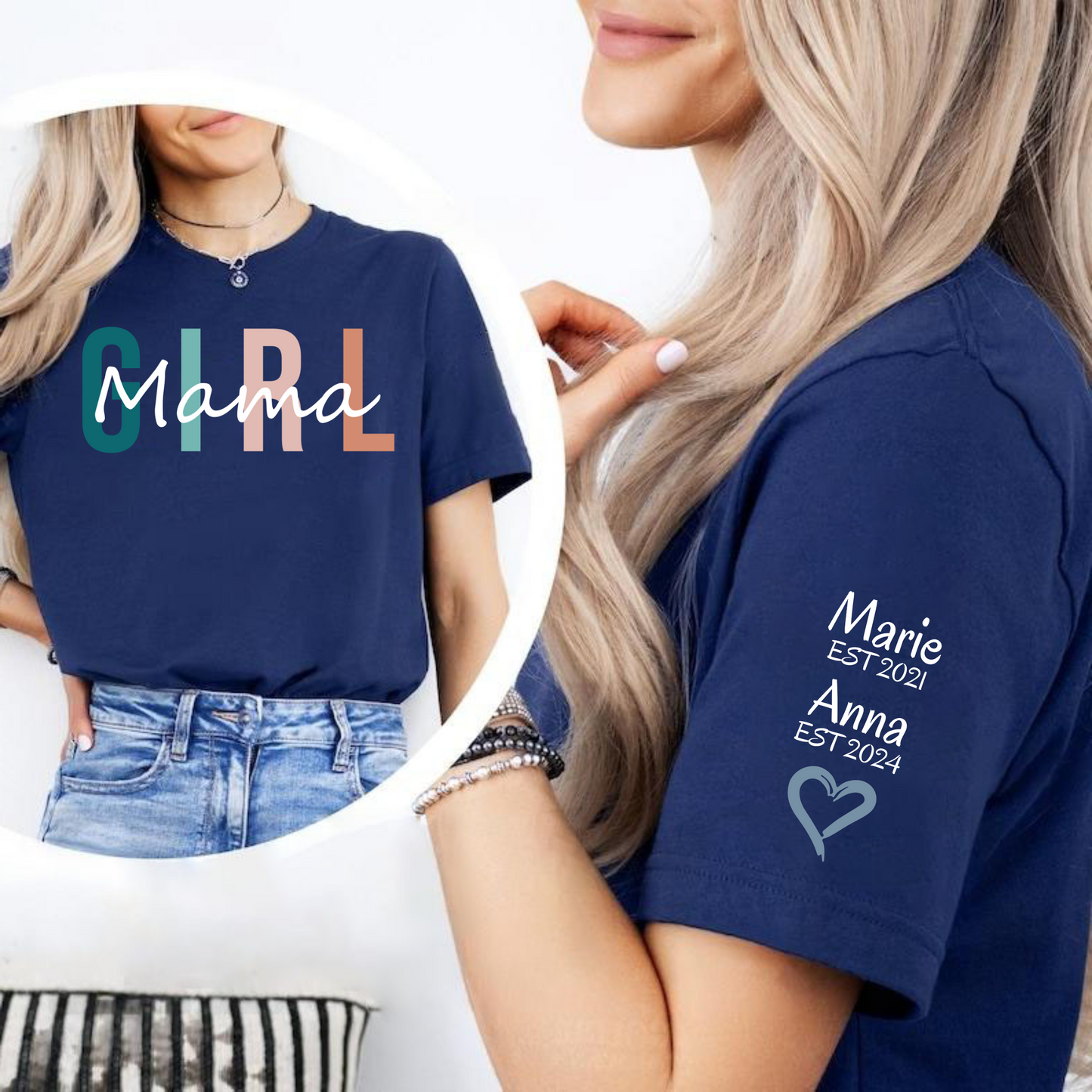 Mama & Töchter Lebensfreude, Persönliches Jubiläumsshirt