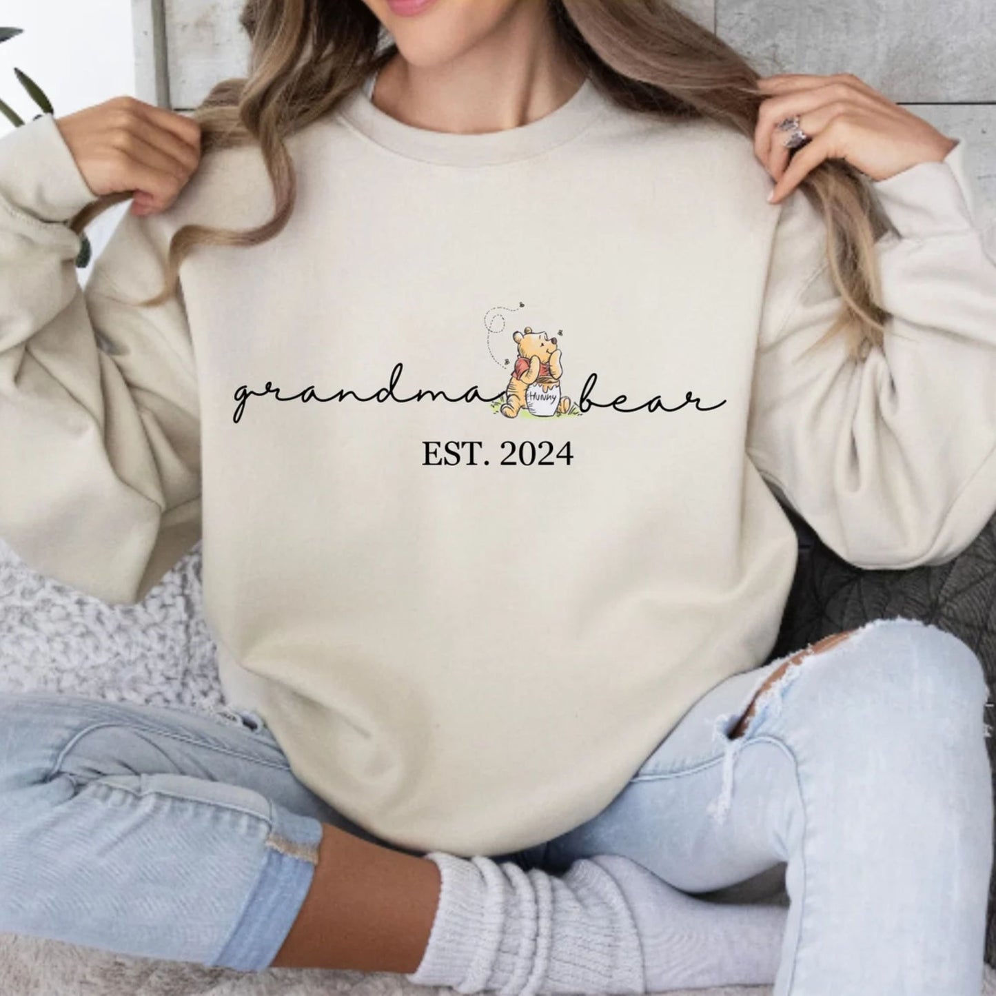Personalisiertes Oma Bär Sweatshirt und Hemden, Oma Geschenk