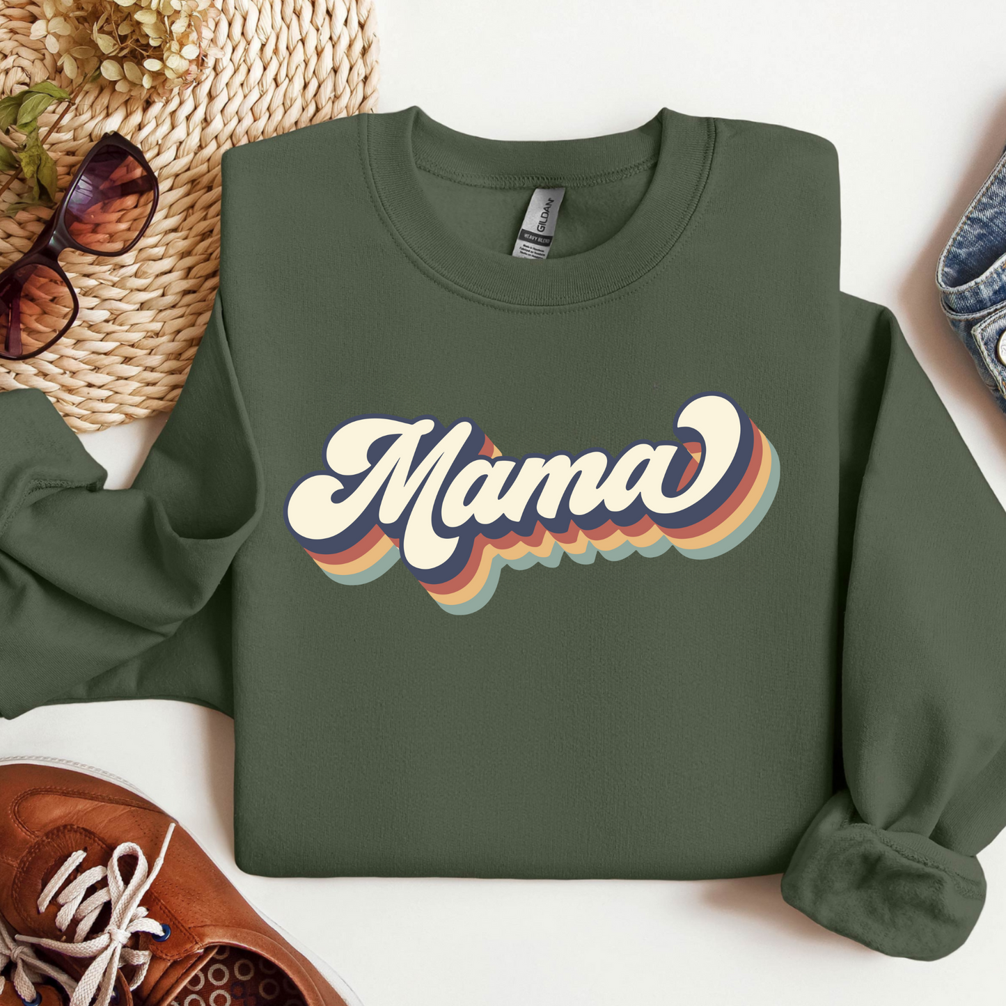 Mama-Glück T-Shirt - Geschenk für die Beste Mutter