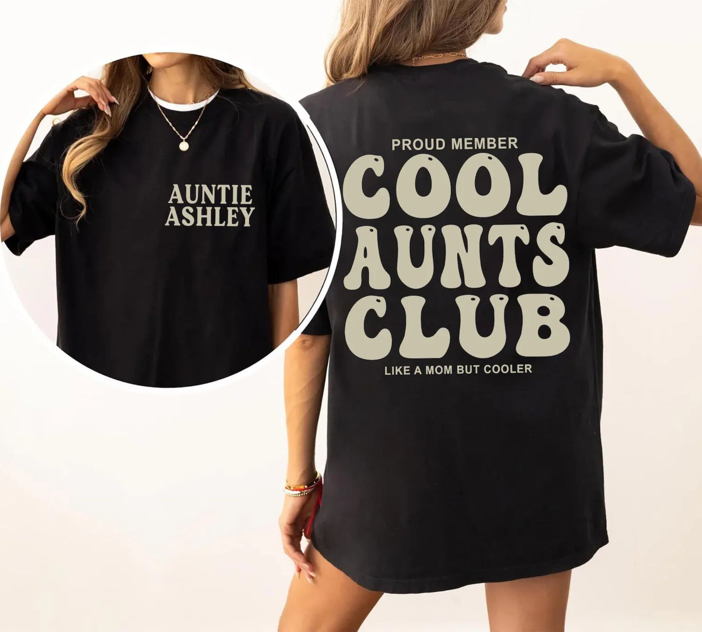 Cool Aunts Club T-Shirt für Tanten, Cooles Tante-Sweatshirt, Geschenk für Tanten