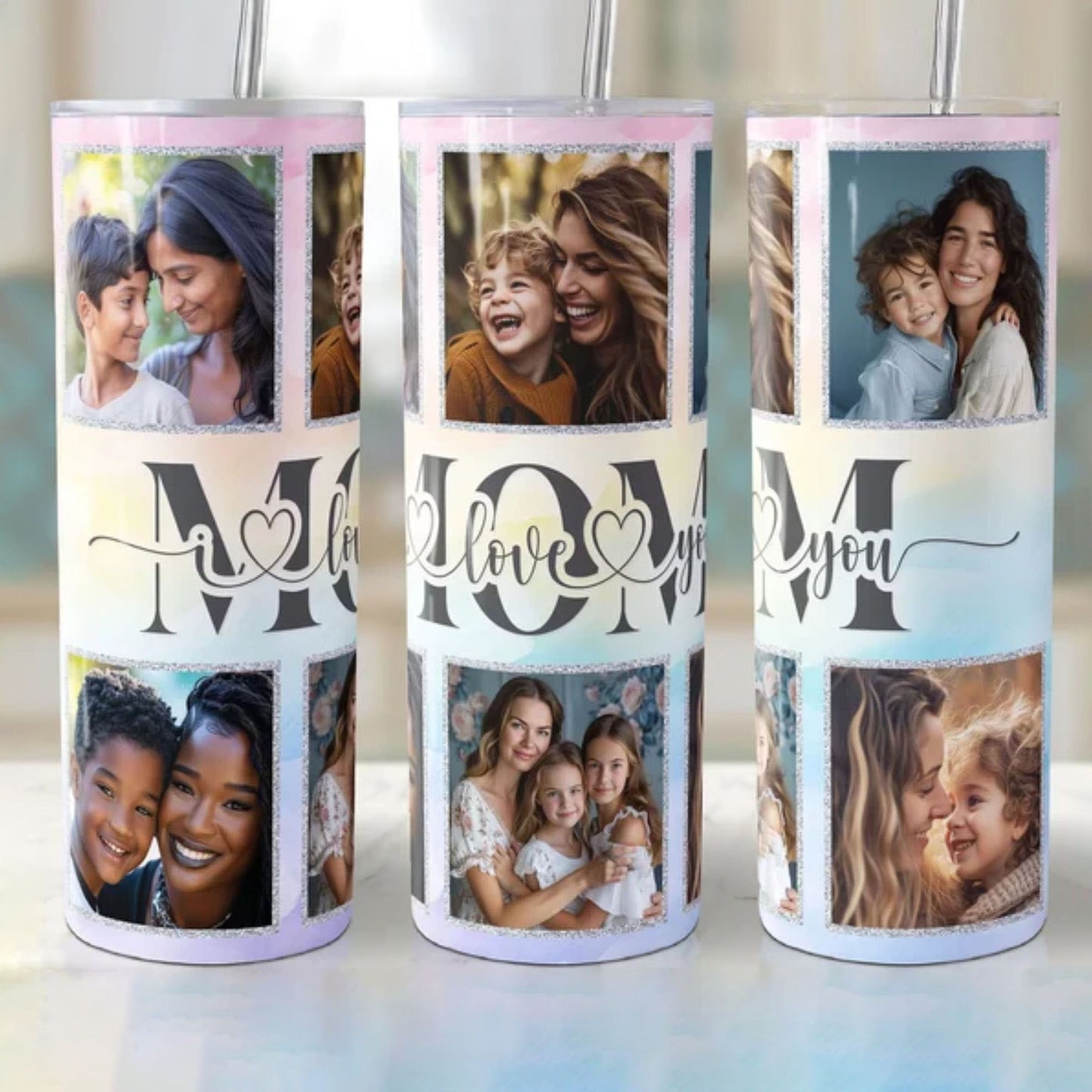 Personalisierter Mama Tumbler mit Foto - Individuelle Tumbler für Mama