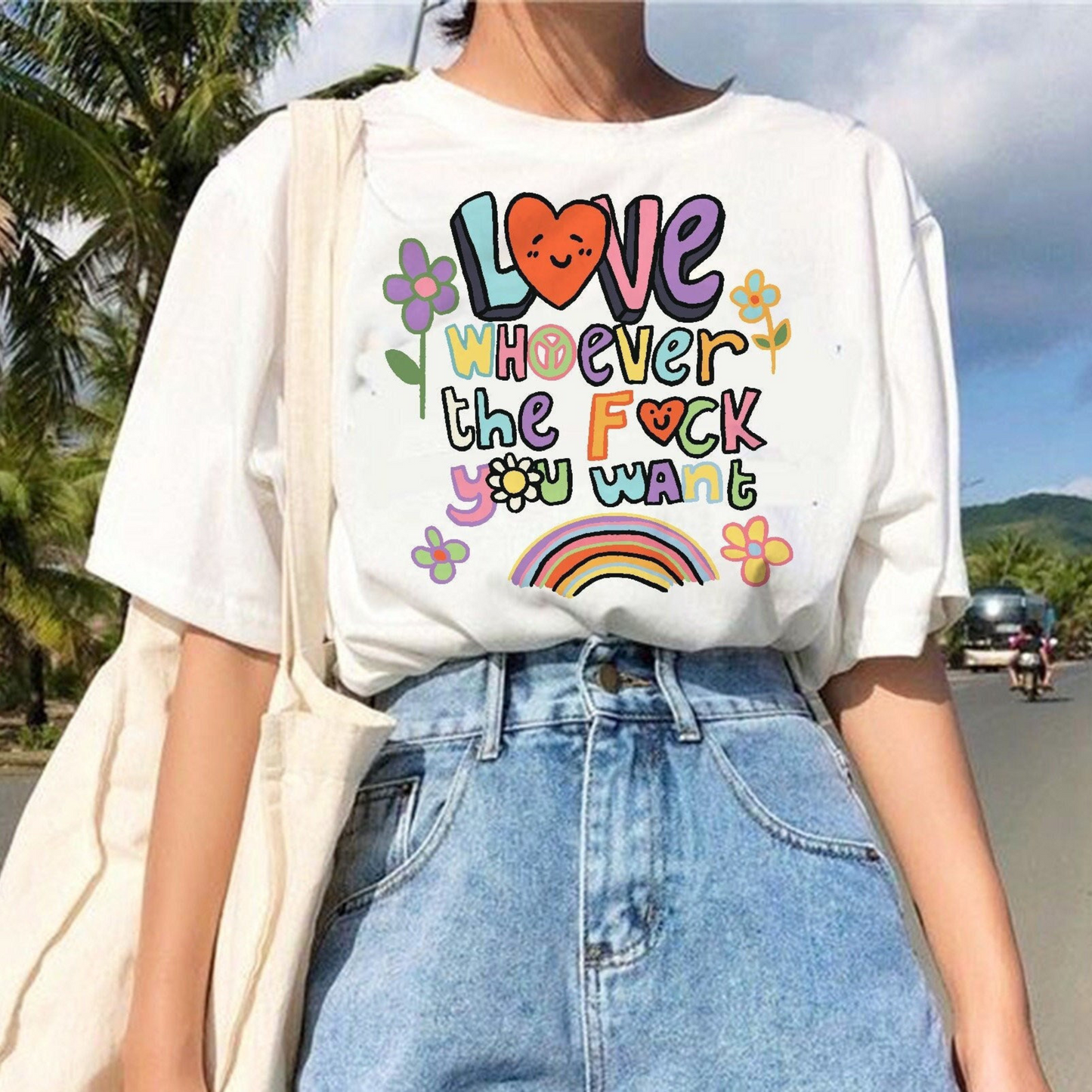 Love Whoever the F You Want - Funny Pride Gift