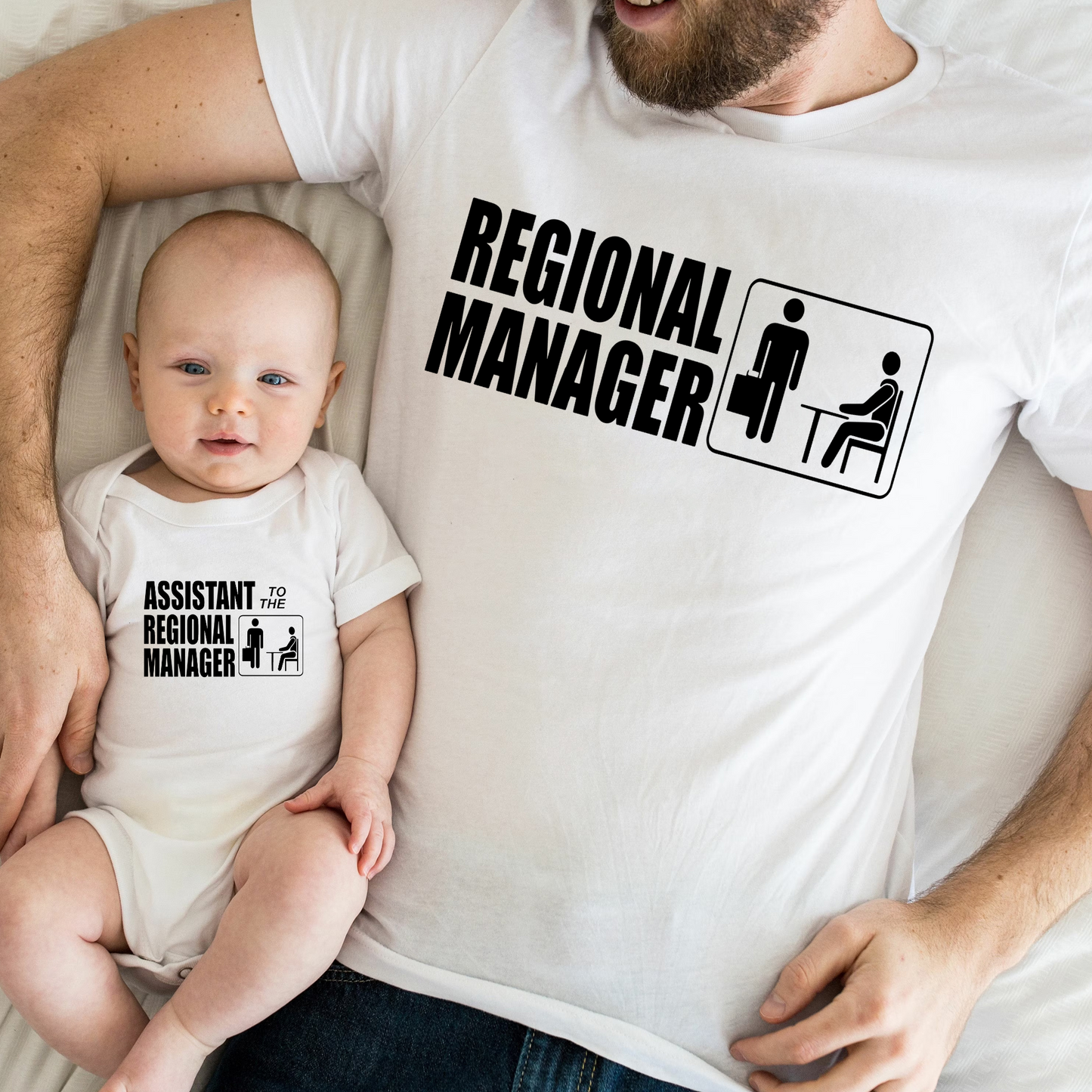 Regionalleiter und Assistent des Regionalleiters - Passendes Vater-Sohn-Shirt zum Vatertag