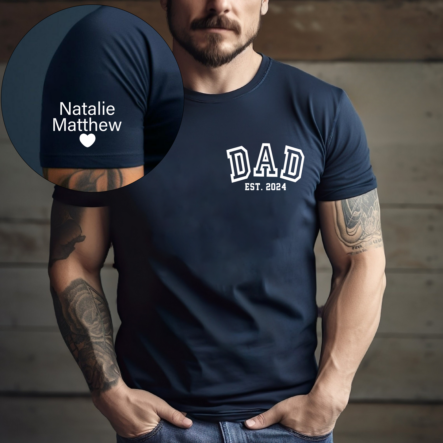 Dad's Love Story Sweatshirt - Names & Year for Father's Day