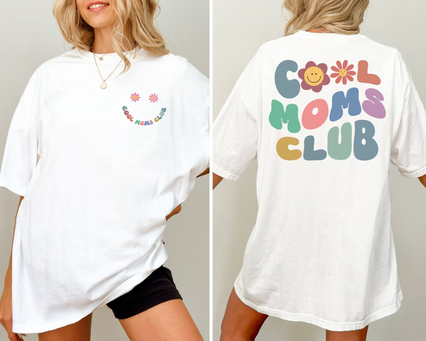 Cool Moms Club Sweatshirt - Lustiges Mama Outfit, Weihnachtsgeschenk für Mama