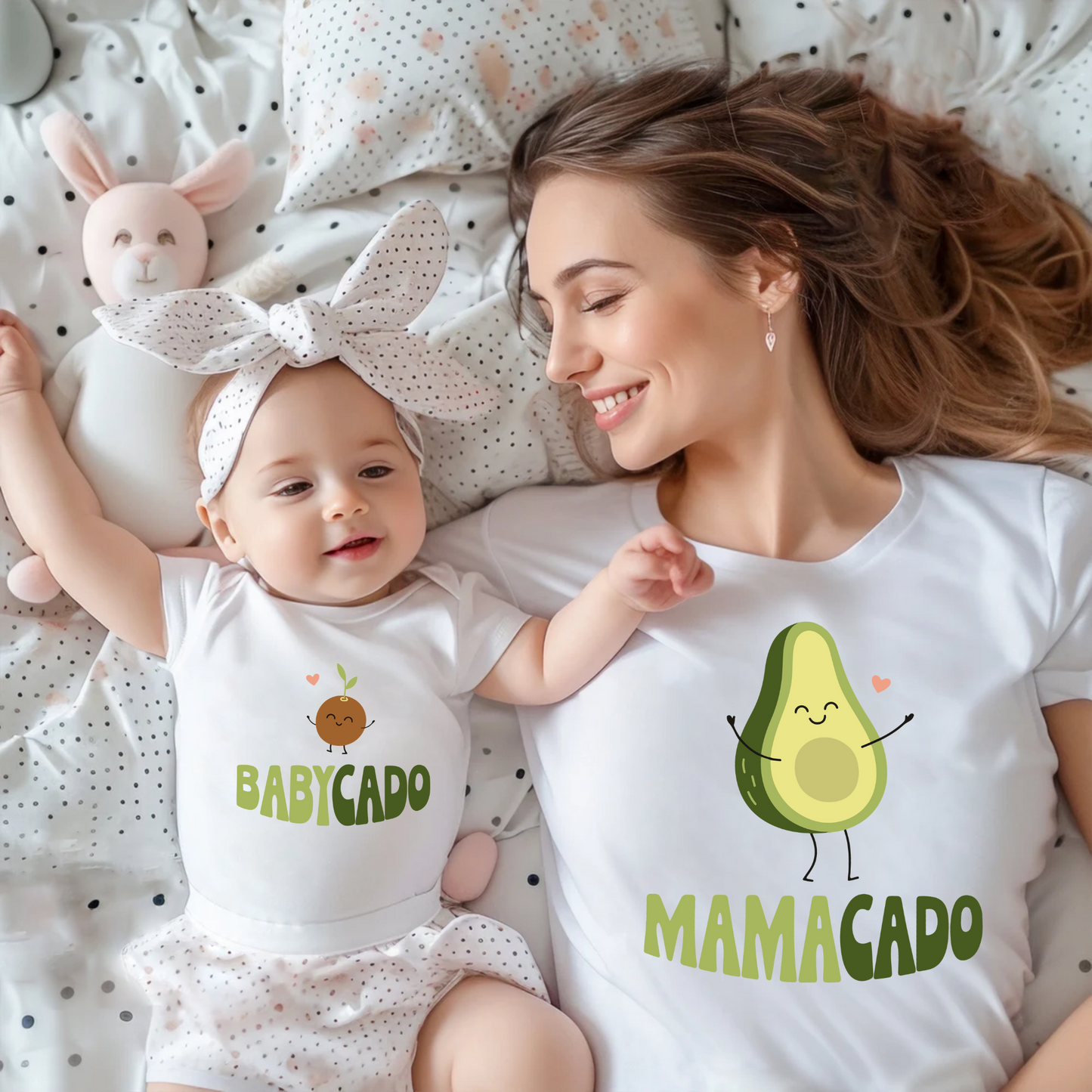 Avocado Partnerlook Shirts für Mama und Baby - Muttertagsgeschenk