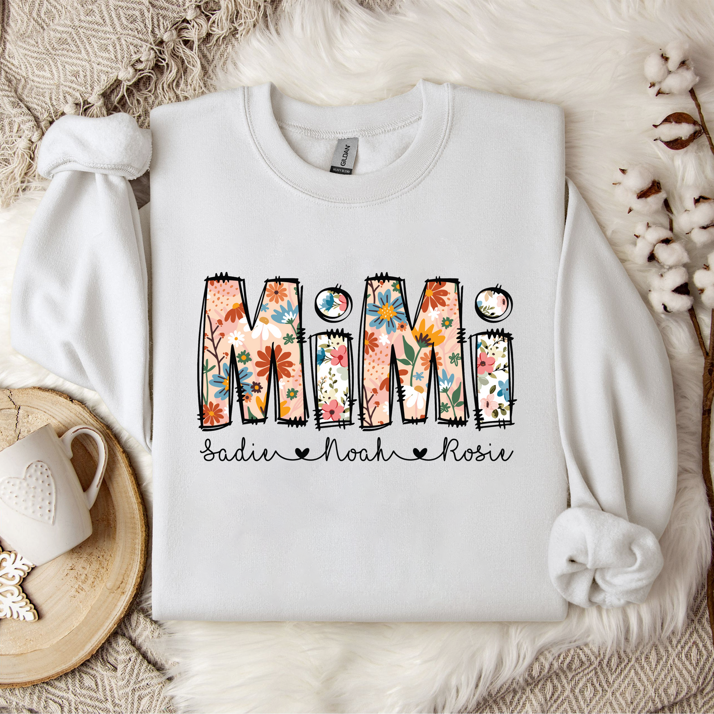 Personalized Floral, Mother's Day Gift for Grandma