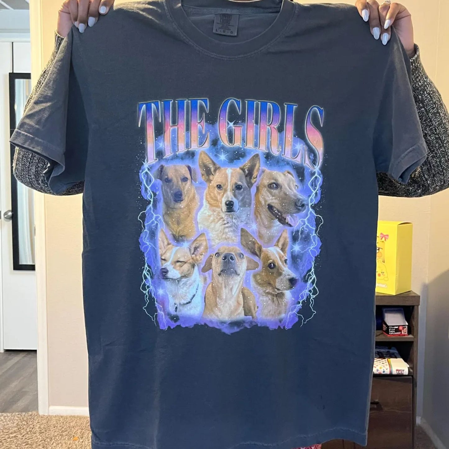 Individuelles Foto-Shirt – Vintage-Grafik 90er-T-Shirt, Personalisiertes Bootleg-Rap-Shirt