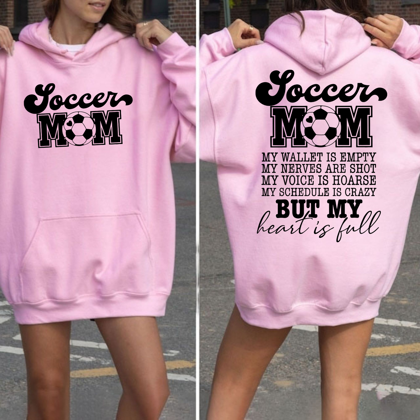 Fußballmama Herzvoll Sweatshirt - Geschenk für Mütter