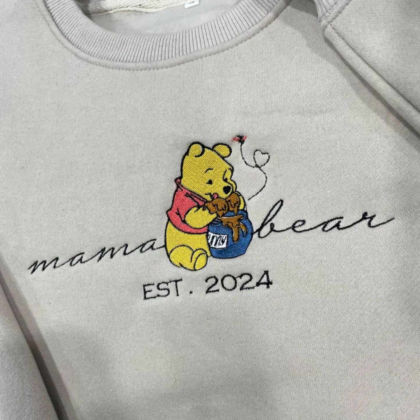 Besticktes Mama Bär Sweatshirt, Personalisiertes Mama Geschenk
