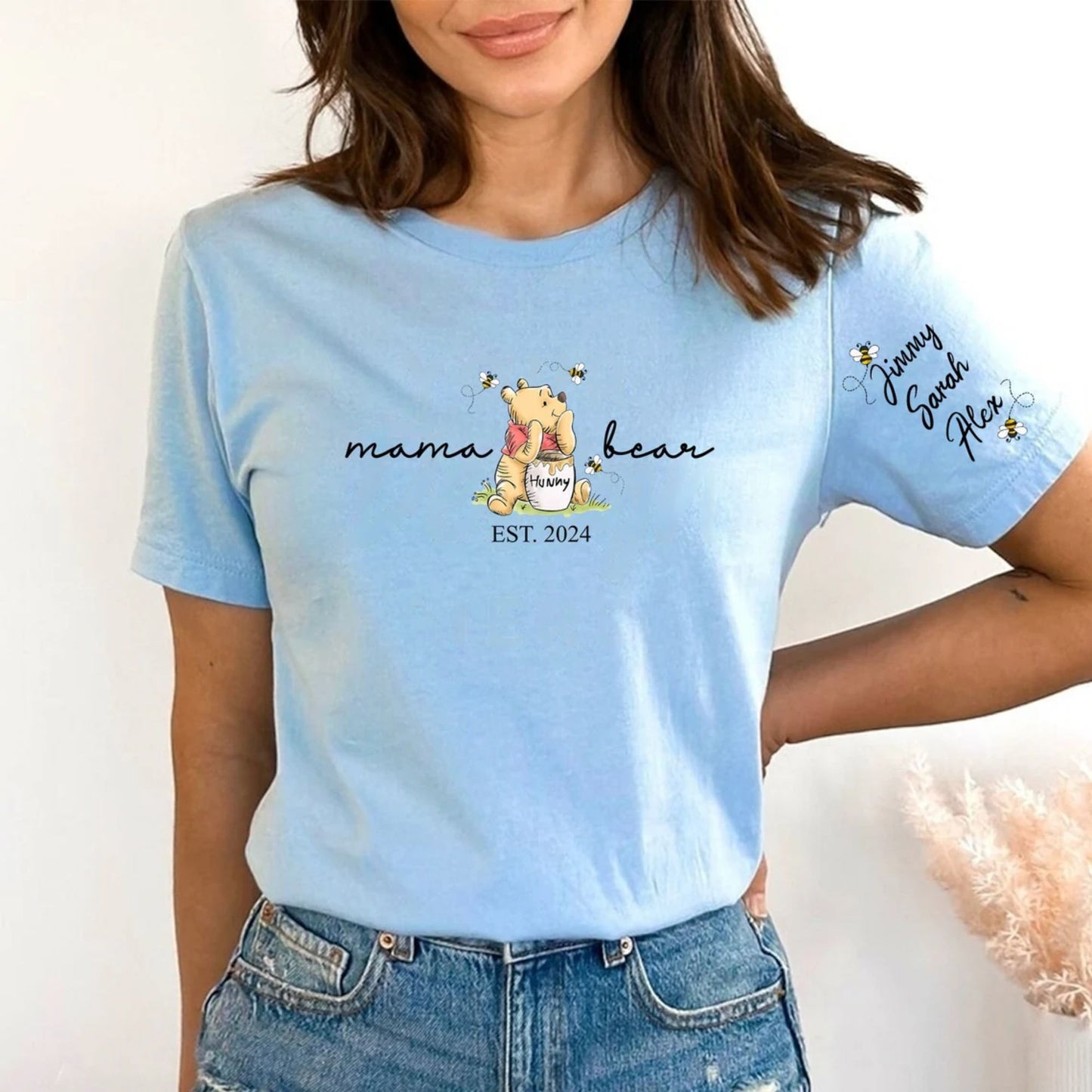 Personalisiertes süßes Mama Bär Shirt