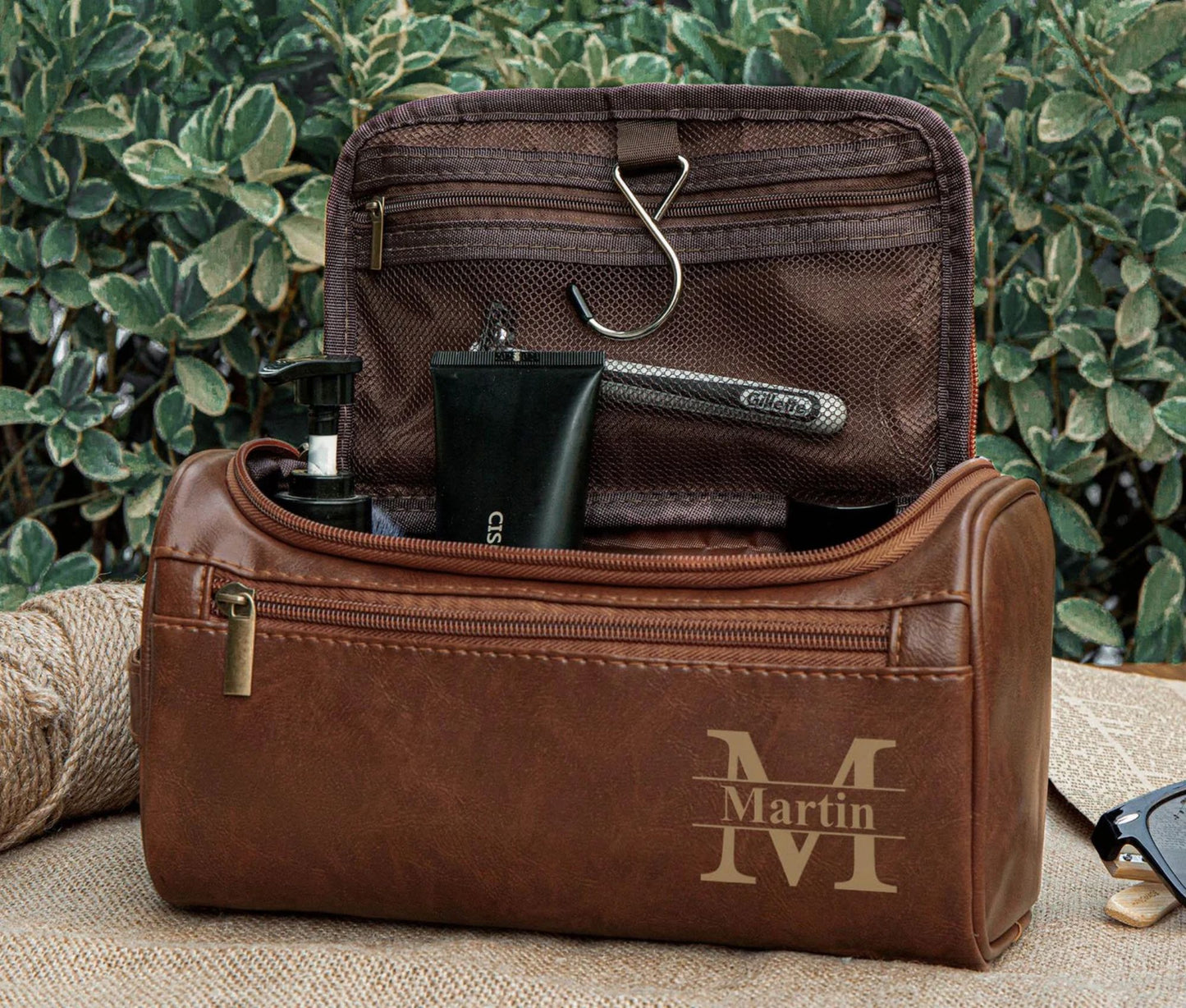 Personalisierte Kulturtasche für Herren, Jahrestagsgeschenk für ihn