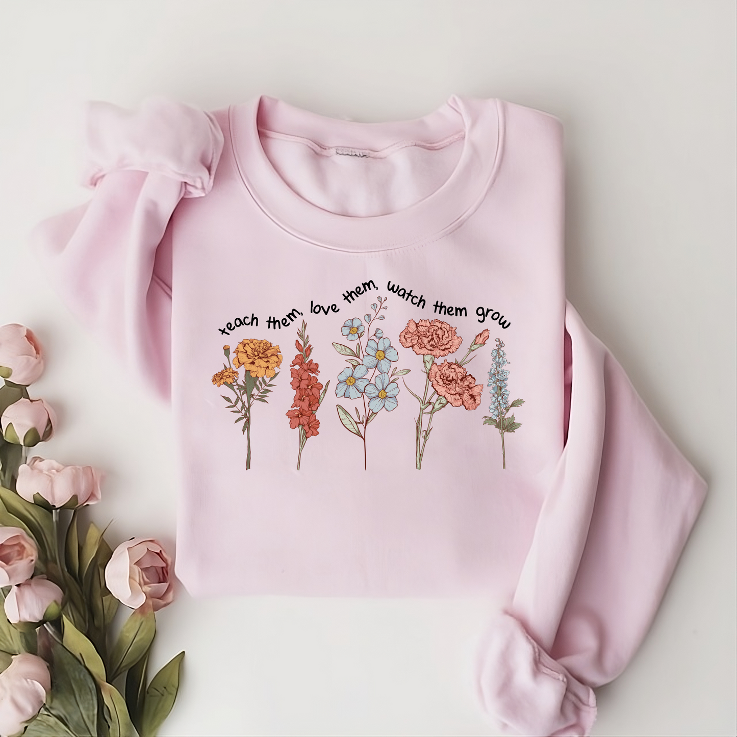 Blumenmotiv Geschenk für Lehrerinnen, Liebe und Wissen, Schulanfang