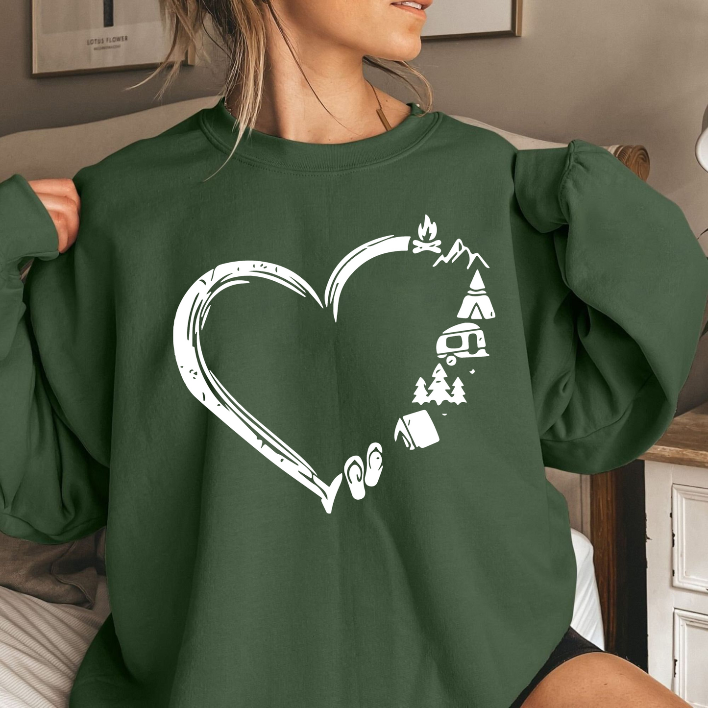 Wanderlust-Herz Shirt - Camp Lover