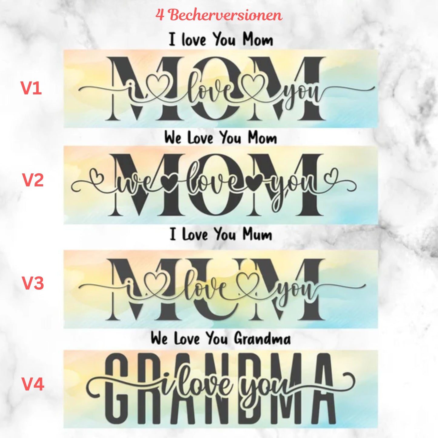 Personalisierter Mama Tumbler mit Foto - Individuelle Tumbler für Mama