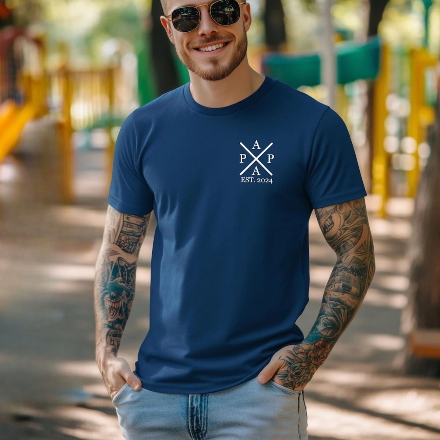 Personalisierter Papa mit individuellem Namen und Geburtsjahr, Geschenk für Papa