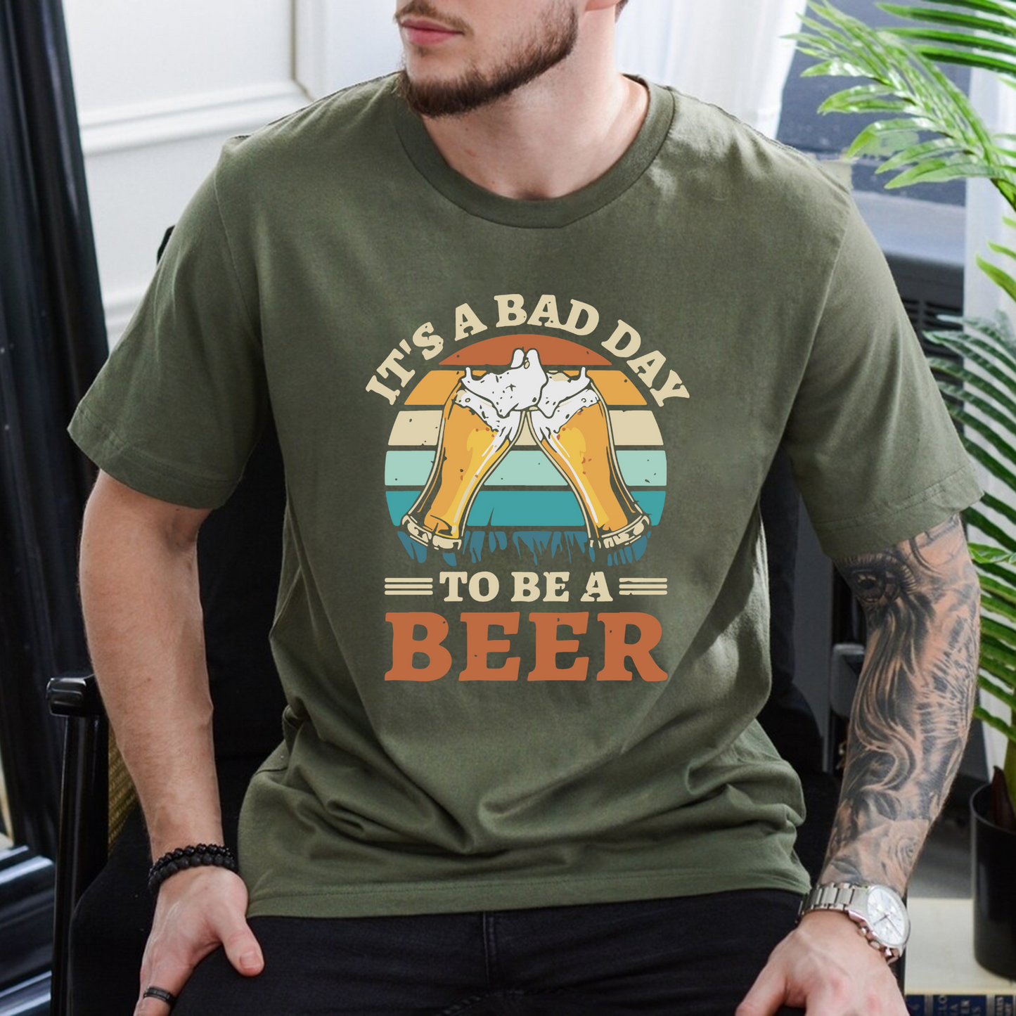 It's A Bad Day To Be A Beer - Lustiges Trinkshirt für Bierfreunde