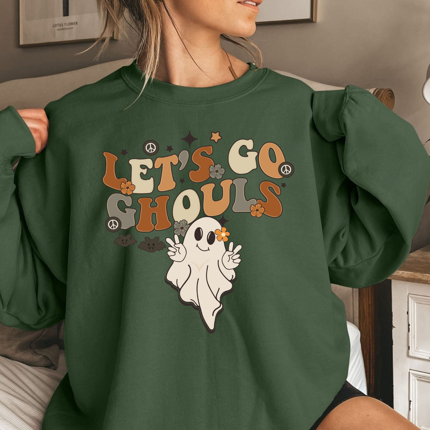 Retro-Halloween-T-Shirt 'Los Geistermädchen' - Geschenk für Herbst- und Gruselfans